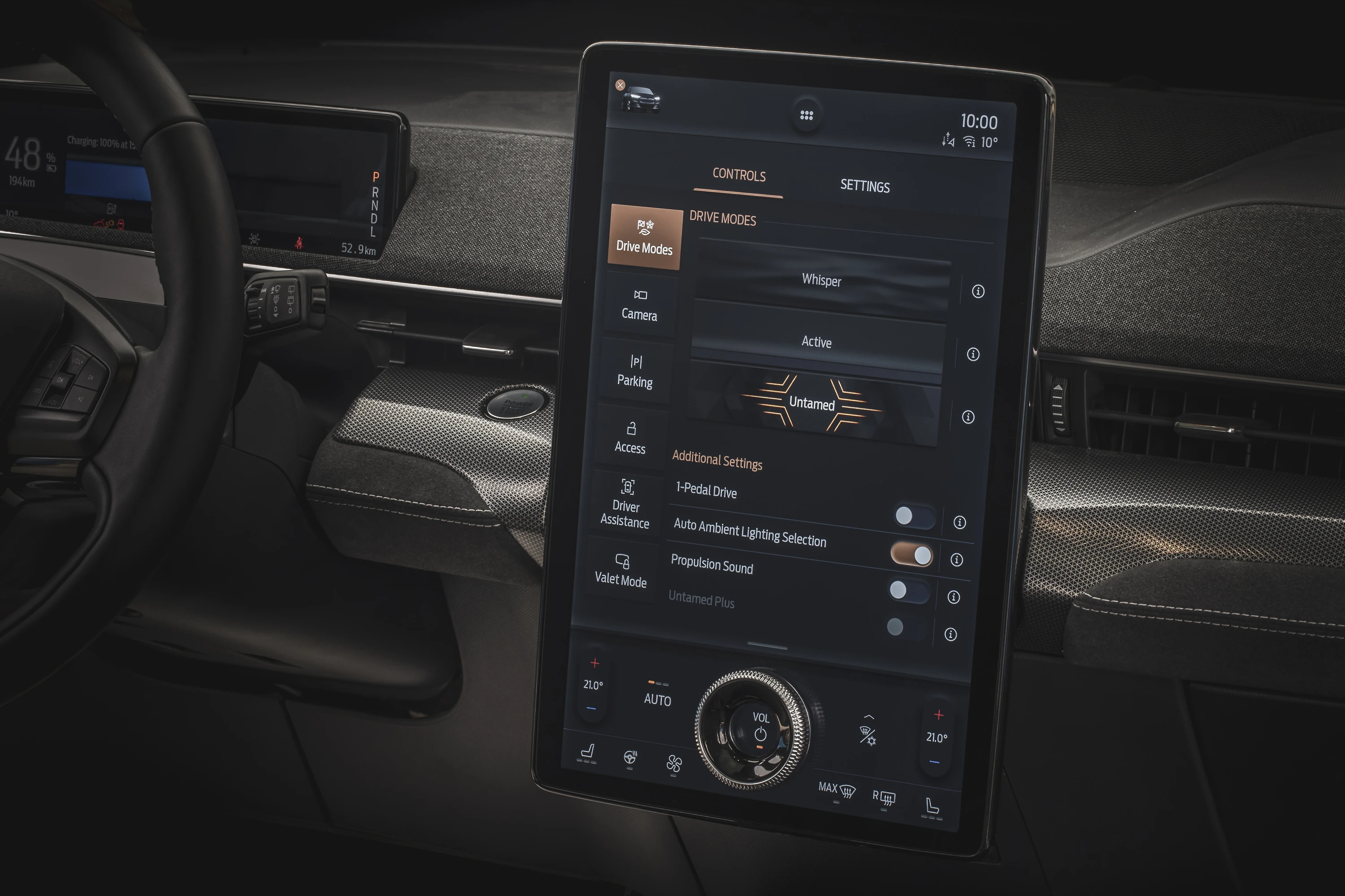 Ford Mustang Mach-E GT screens view
