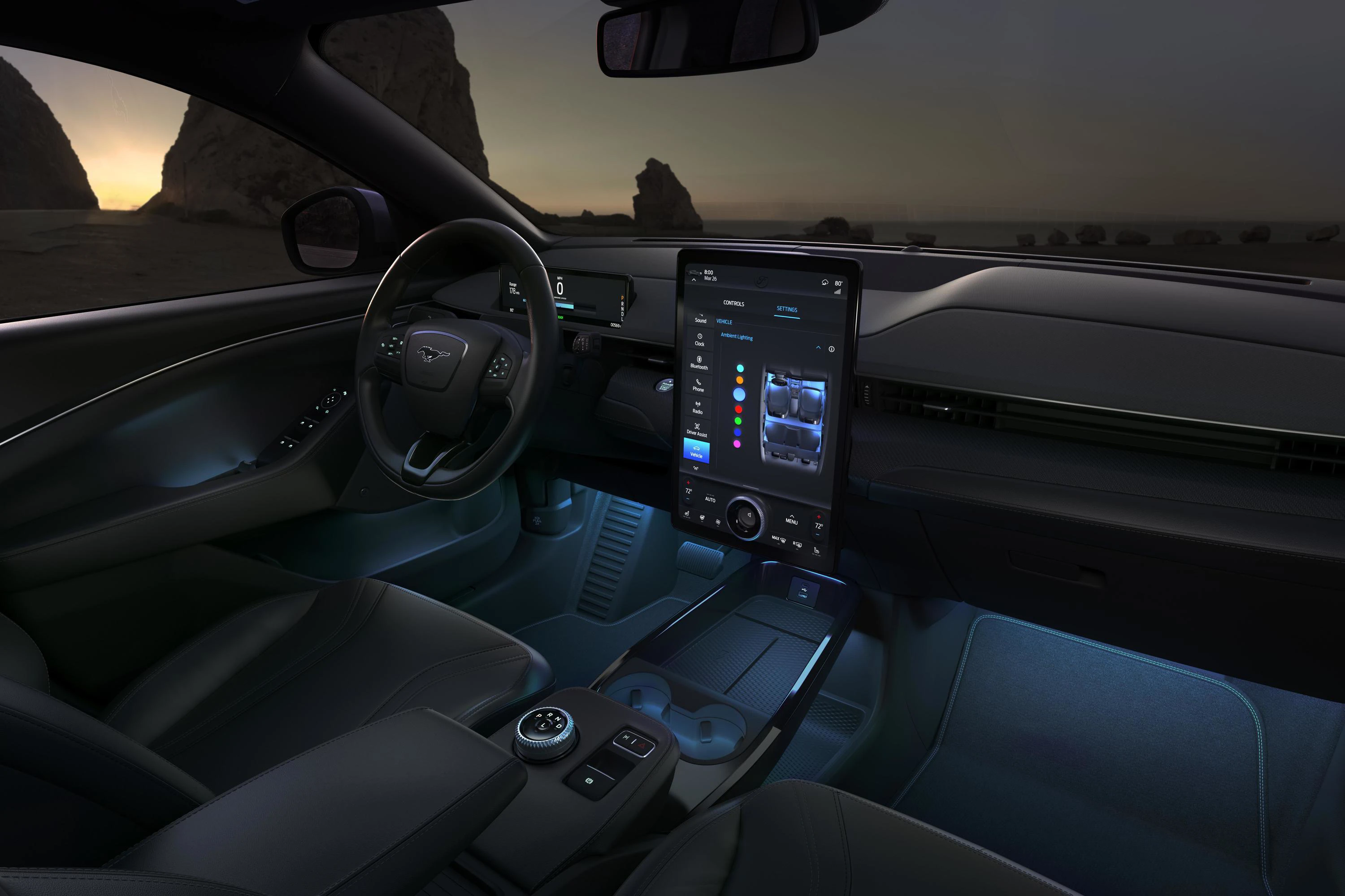 Ford Mustang Mach-E Long Range AWD interior view