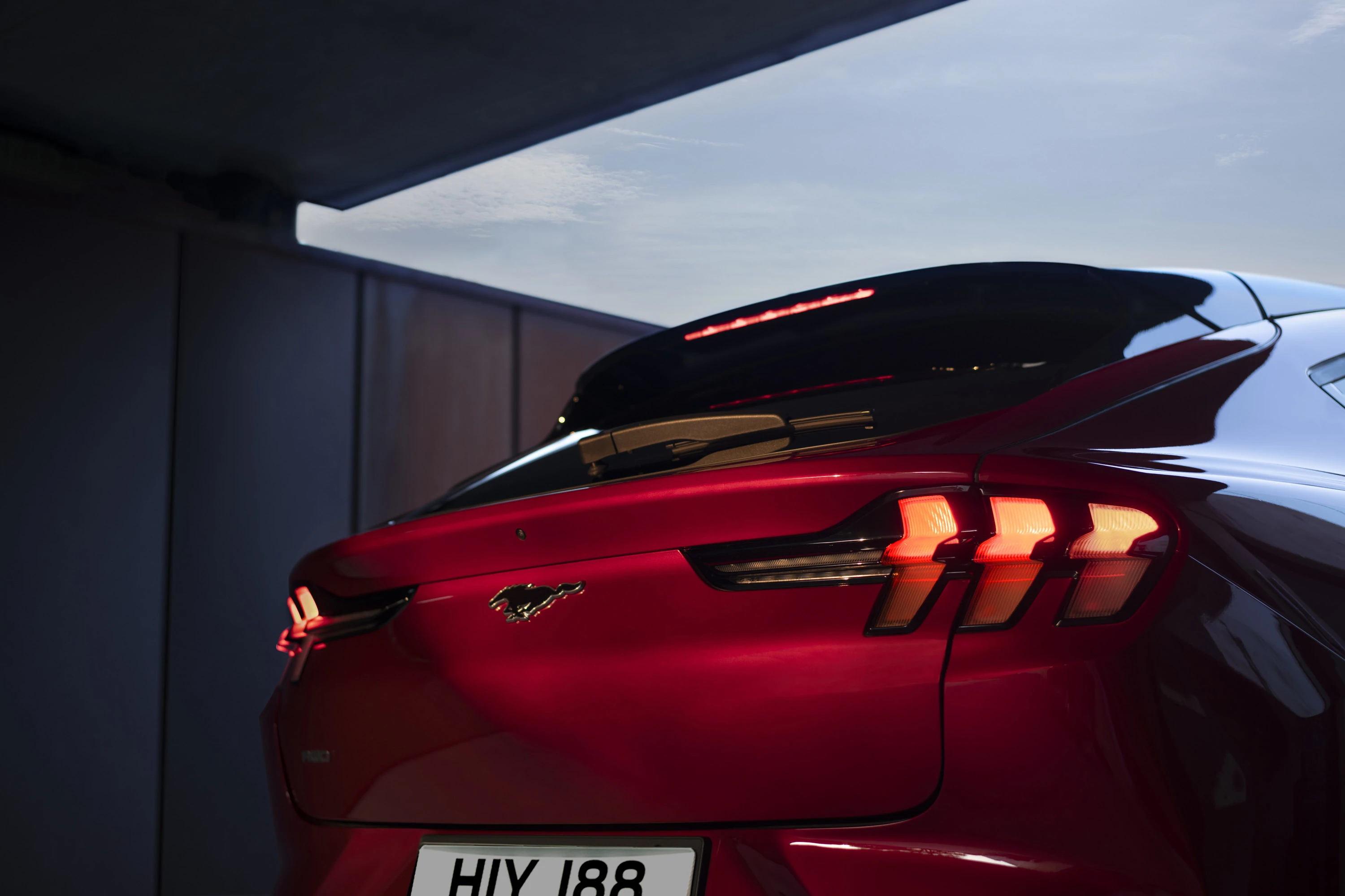 Ford Mustang Mach-E Long Range RWD rearlights view
