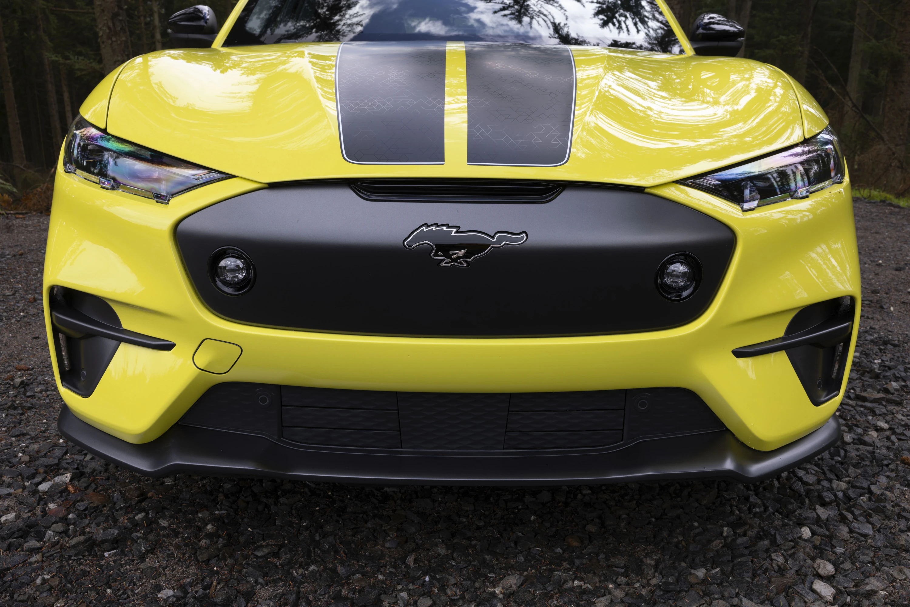 Ford Mustang Mach-E Rally headlights view