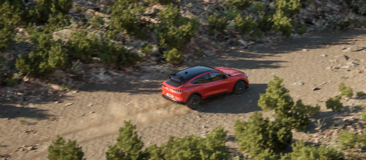 Ford Mustang Mach-E Rally dynamic view