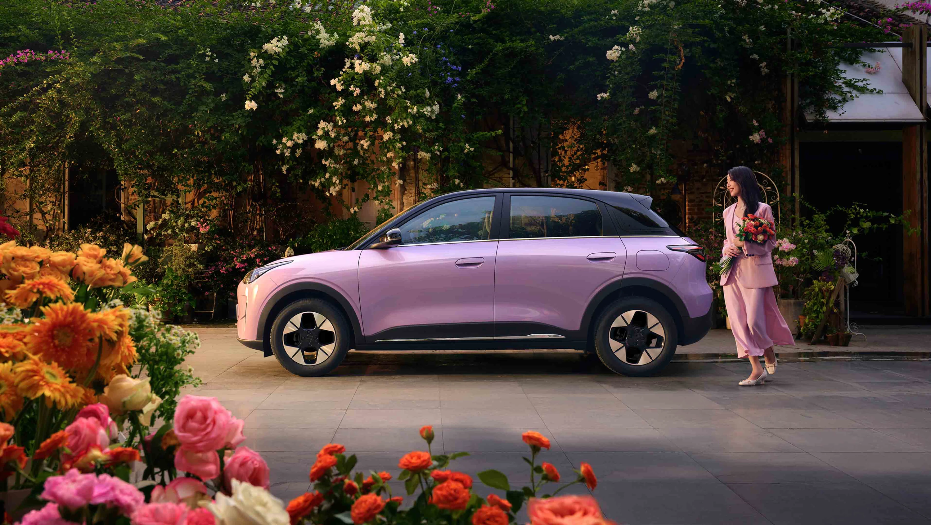 Geely E2 35.4 kWh electric vehicle exterior