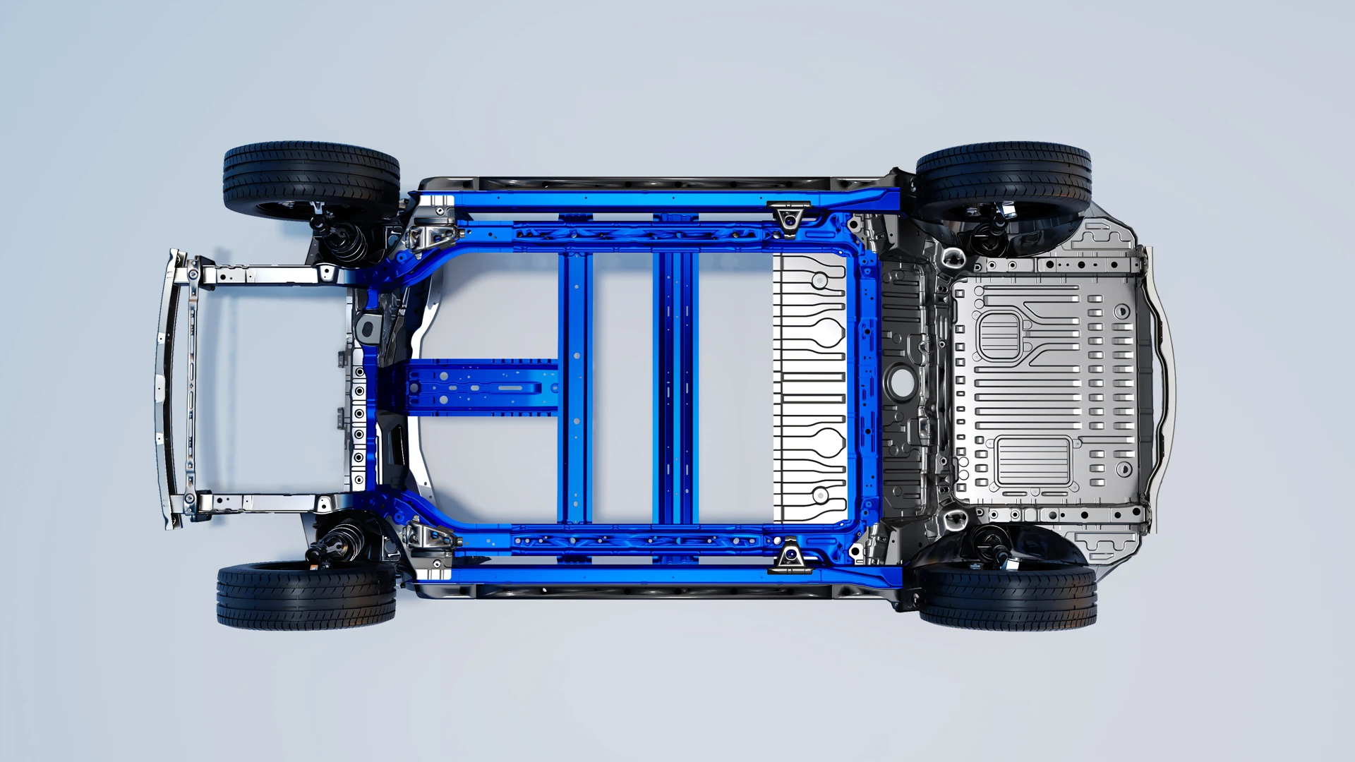 Geely EX2 35.4 kWh chassis view