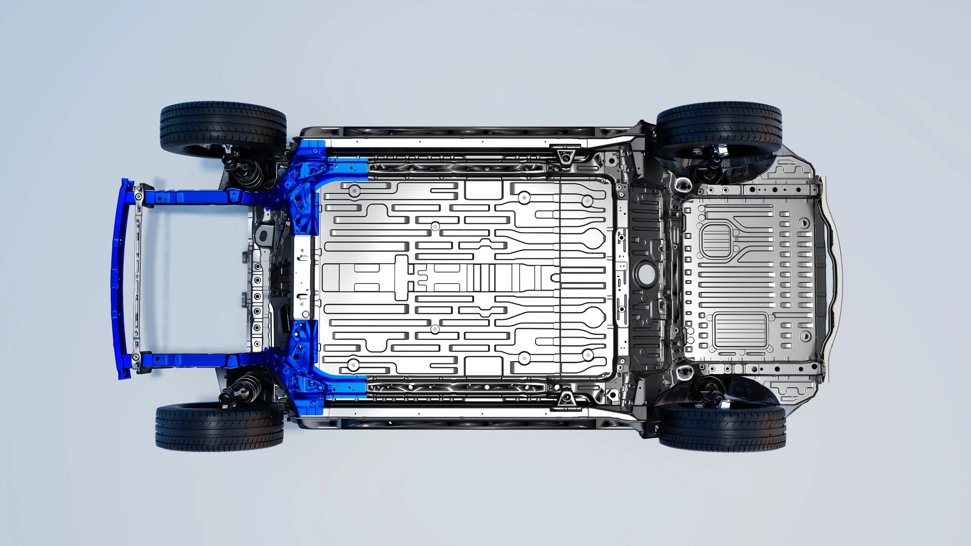 Geely EX2 47.1 kWh chassis view