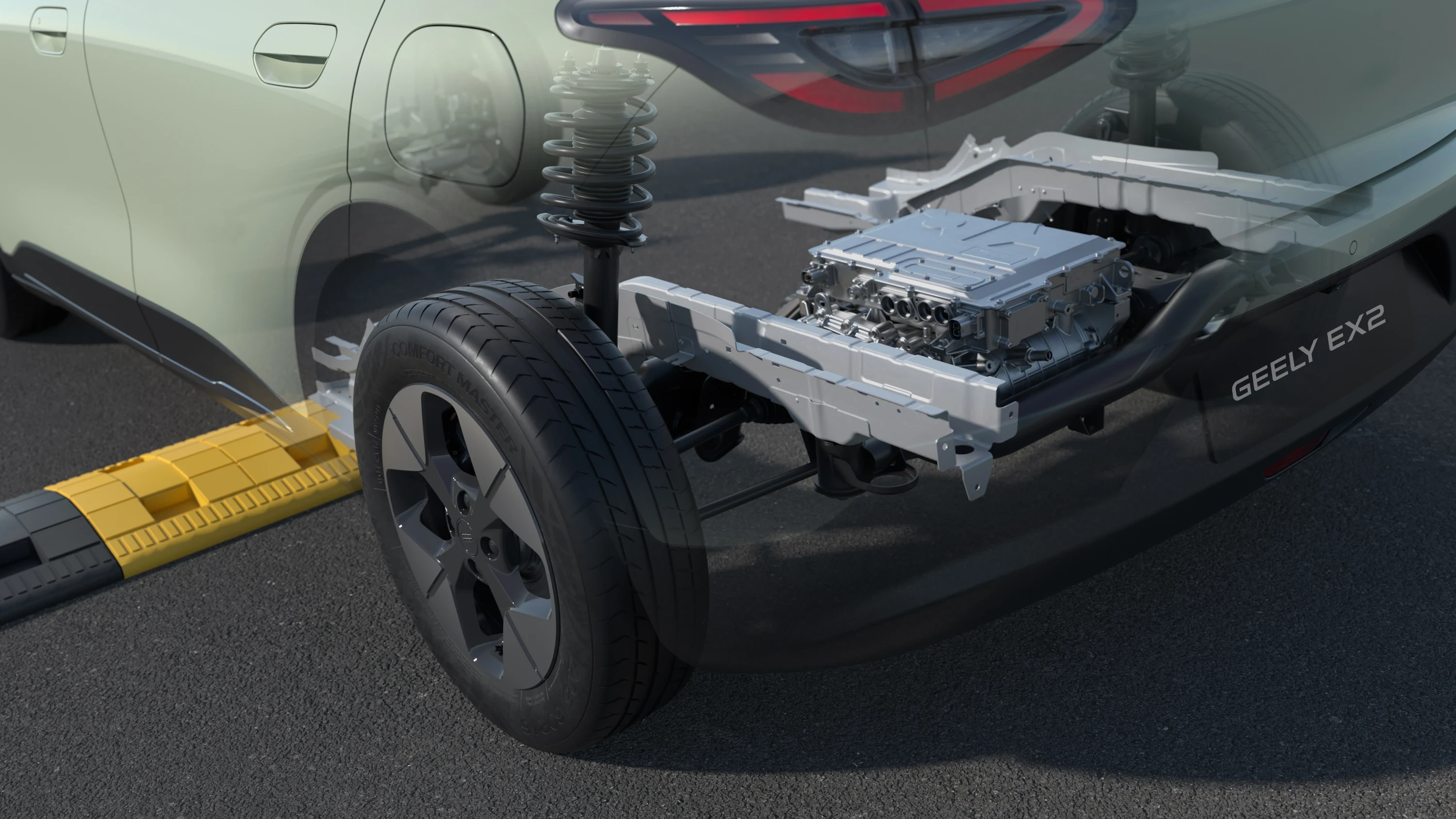 Geely EX2 47.1 kWh technology view