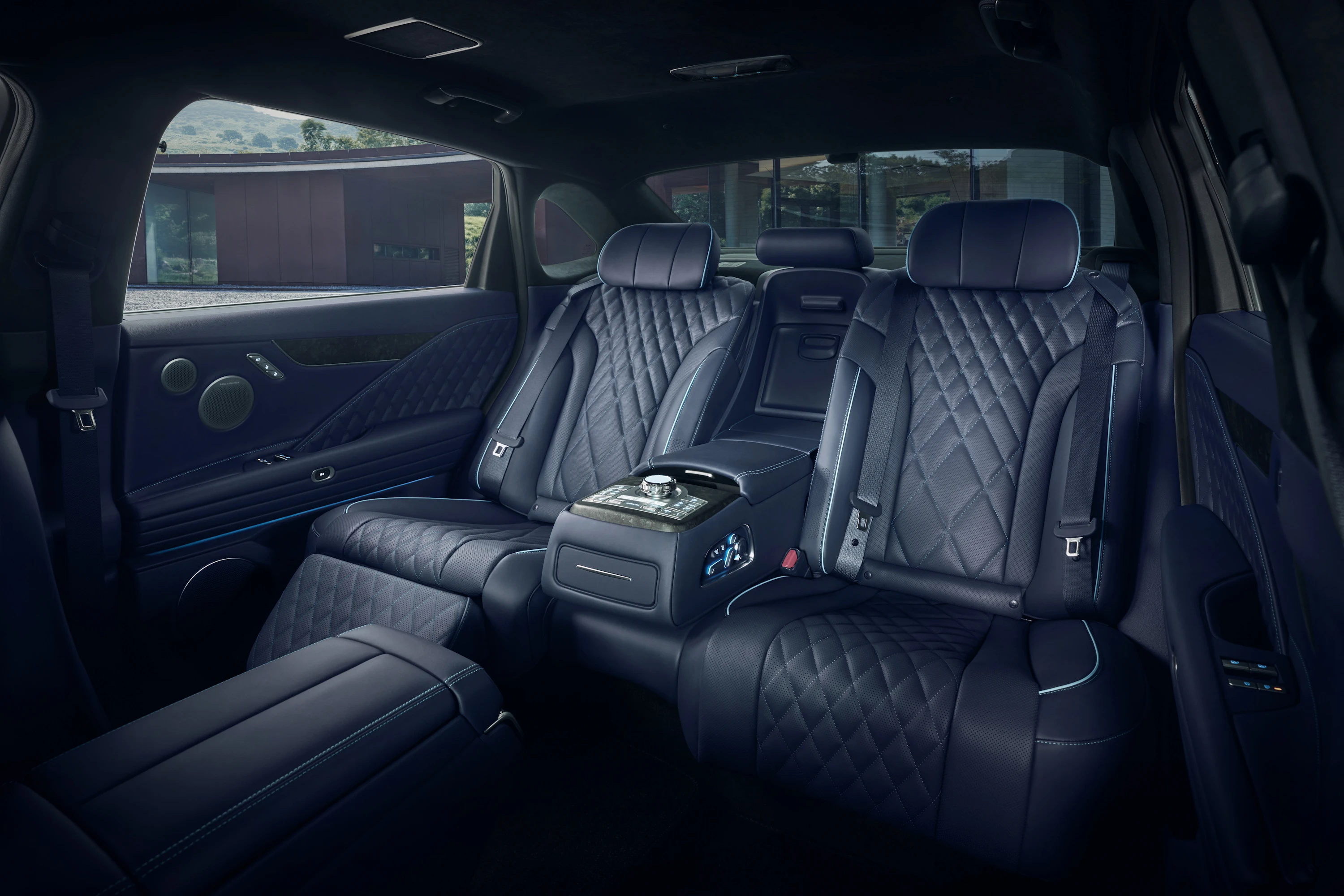 Genesis G80 Electrified AWD secondrowseats view