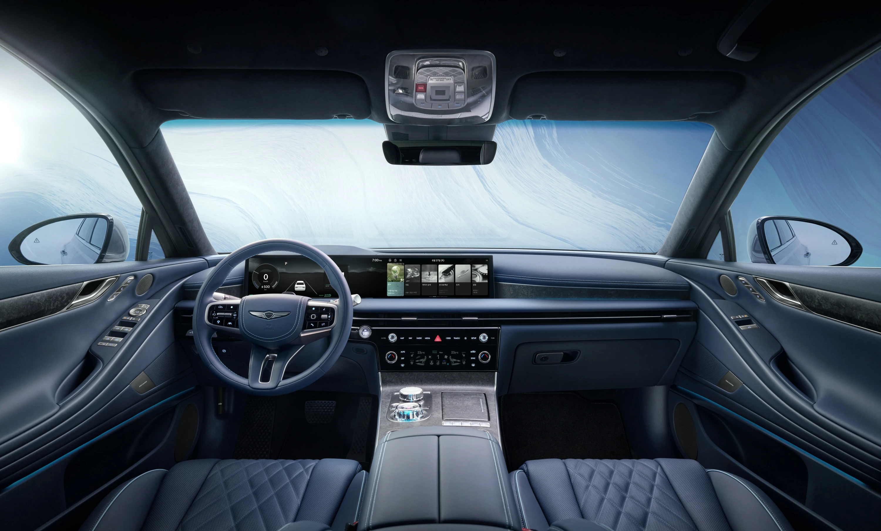 Genesis G80 Electrified AWD interior view