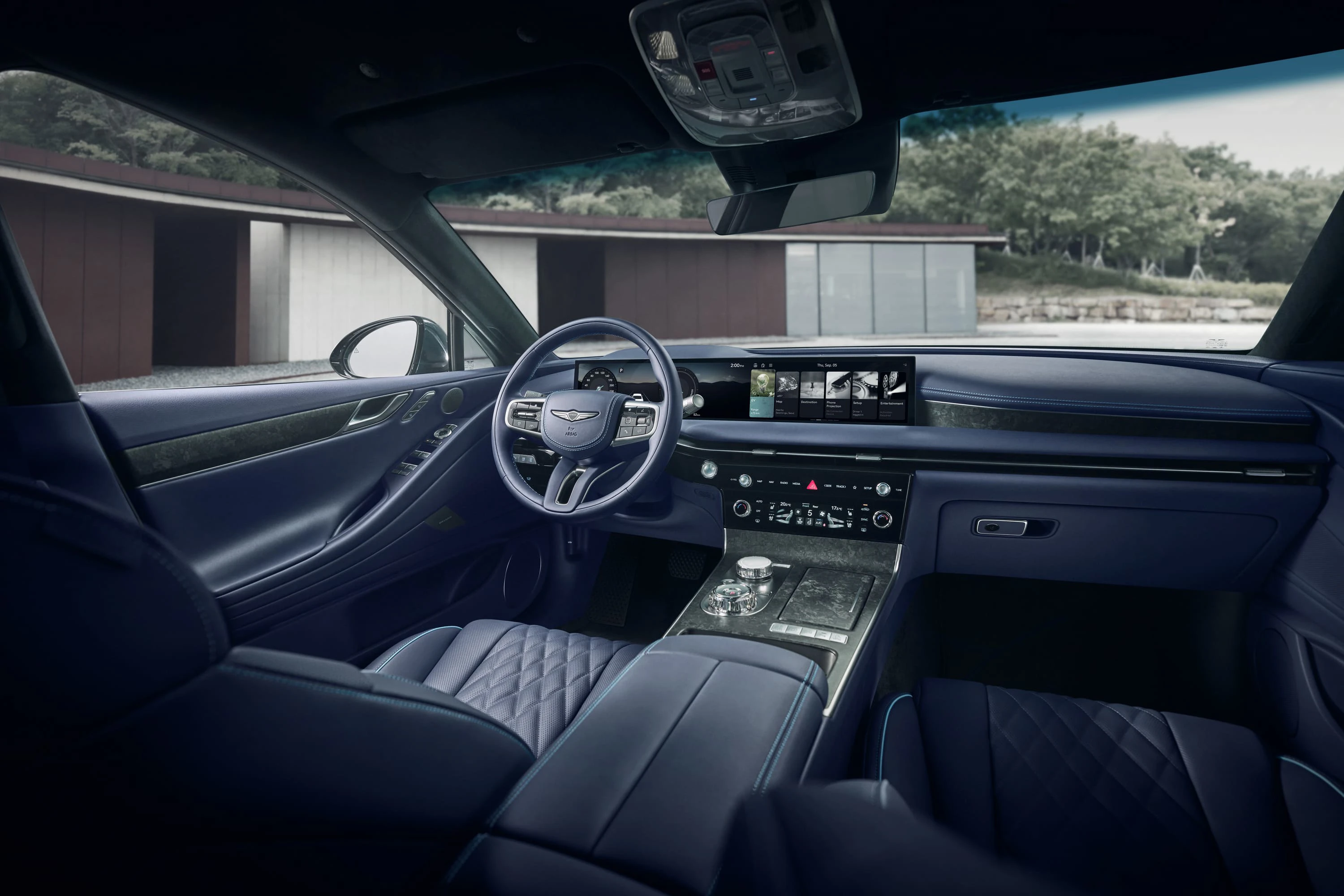 Genesis G80 Electrified AWD interior view