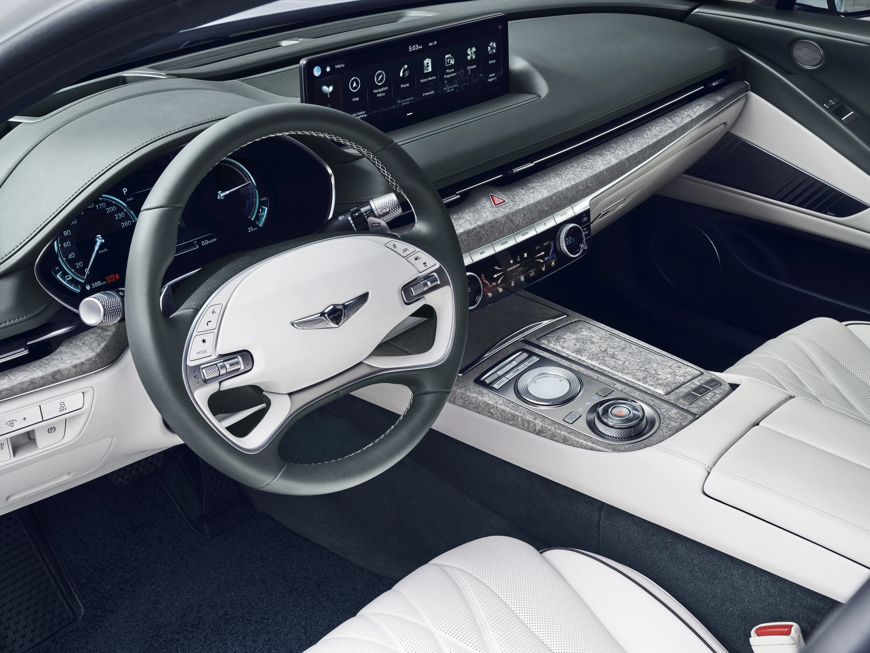 Genesis G80 Electrified AWD interior view