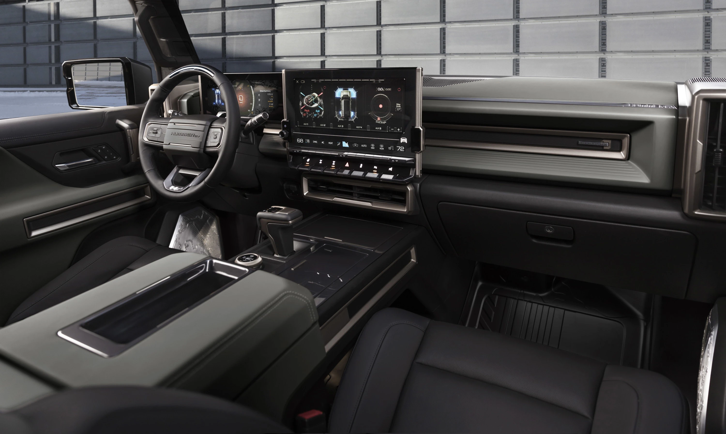 GMC Hummer EV SUV 2x interior view