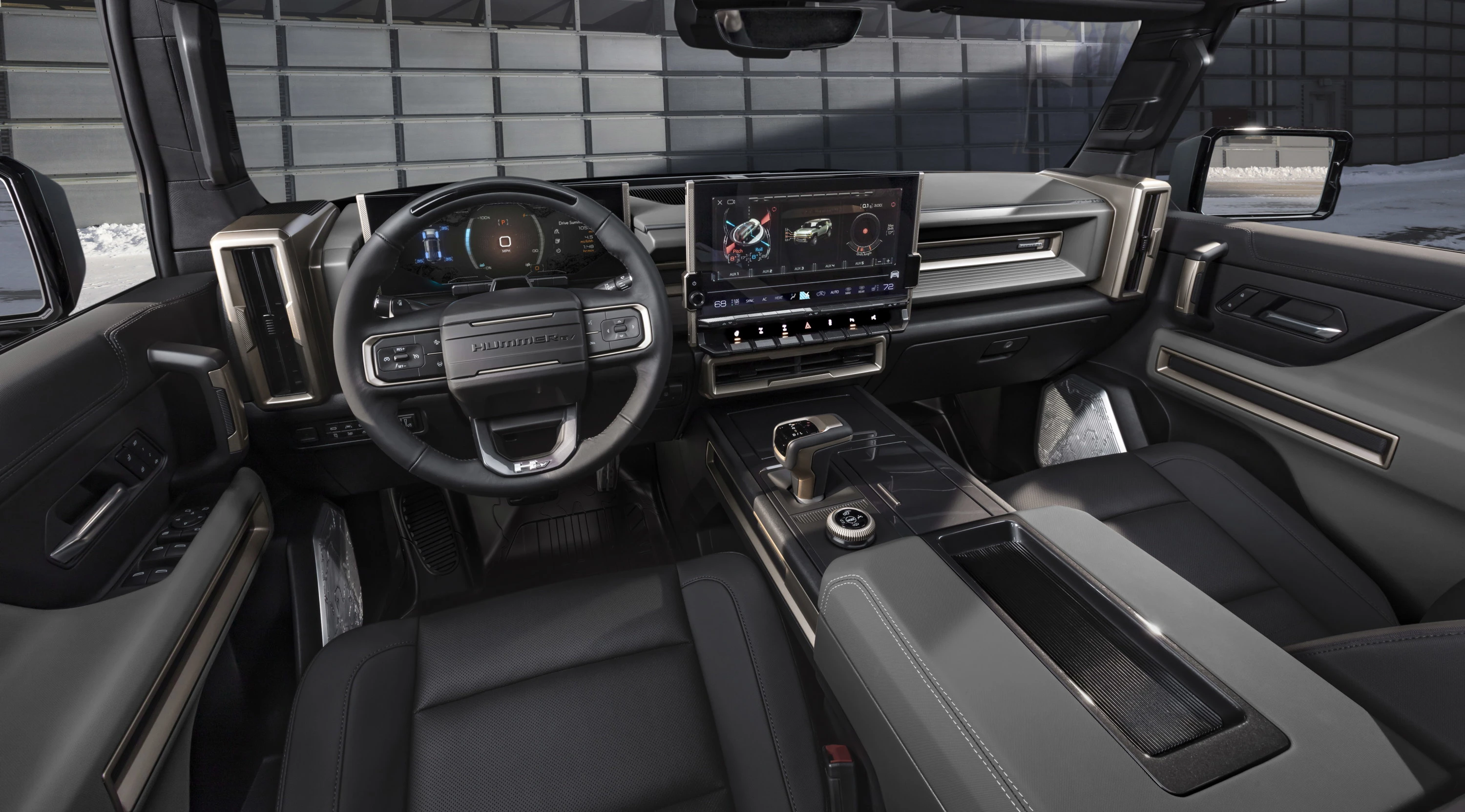 GMC Hummer EV SUV 2x interior view