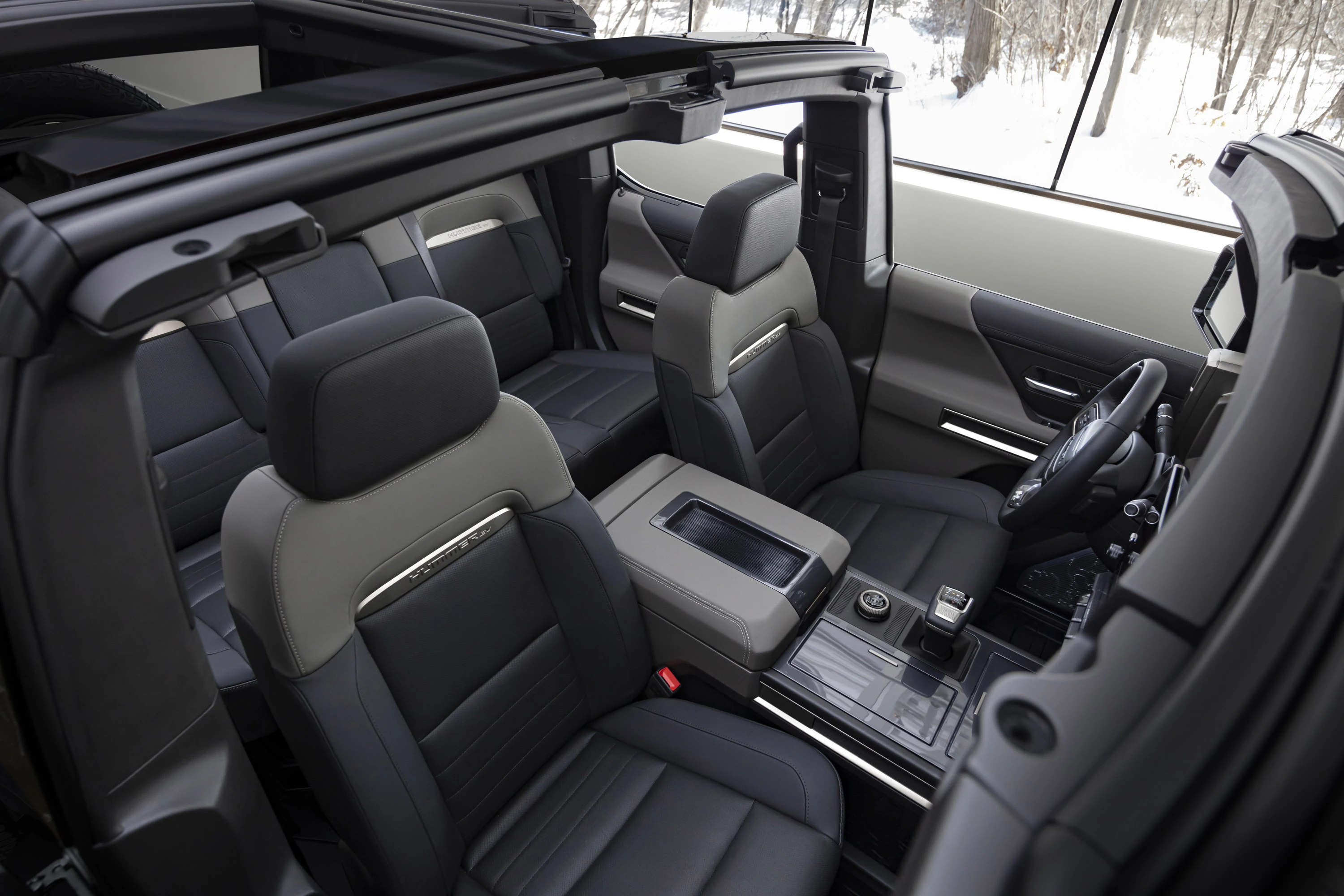 GMC Hummer EV SUV 2x roof view
