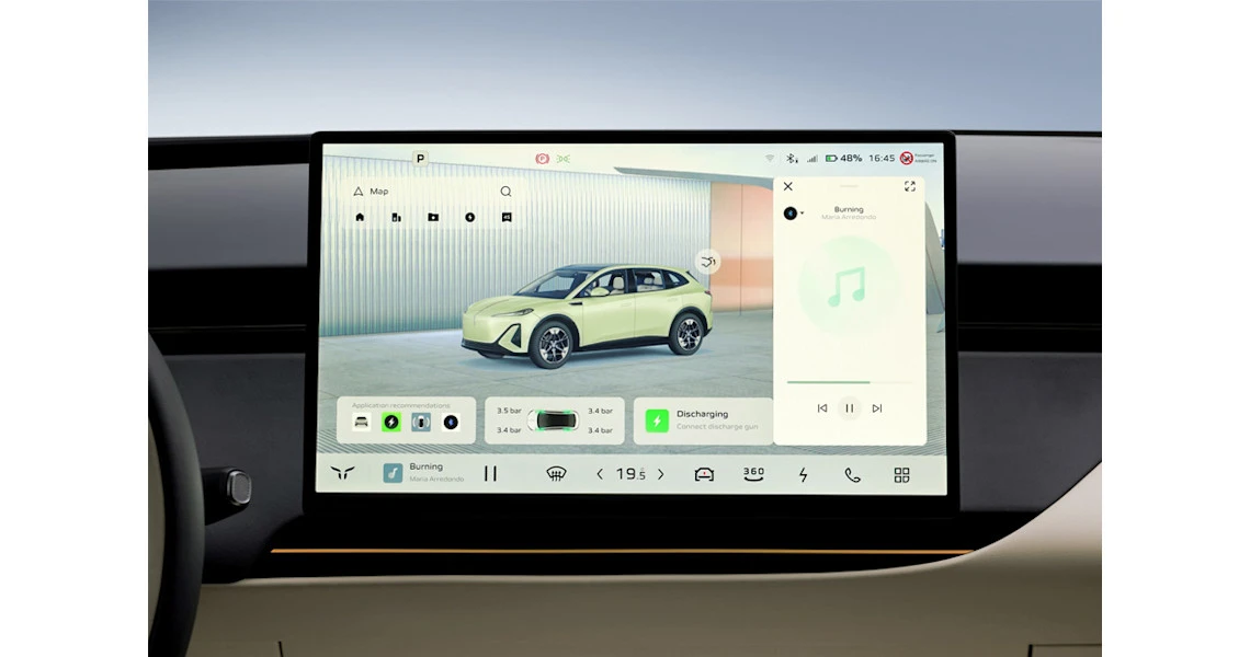Hongqi EHS5 AWD screens view