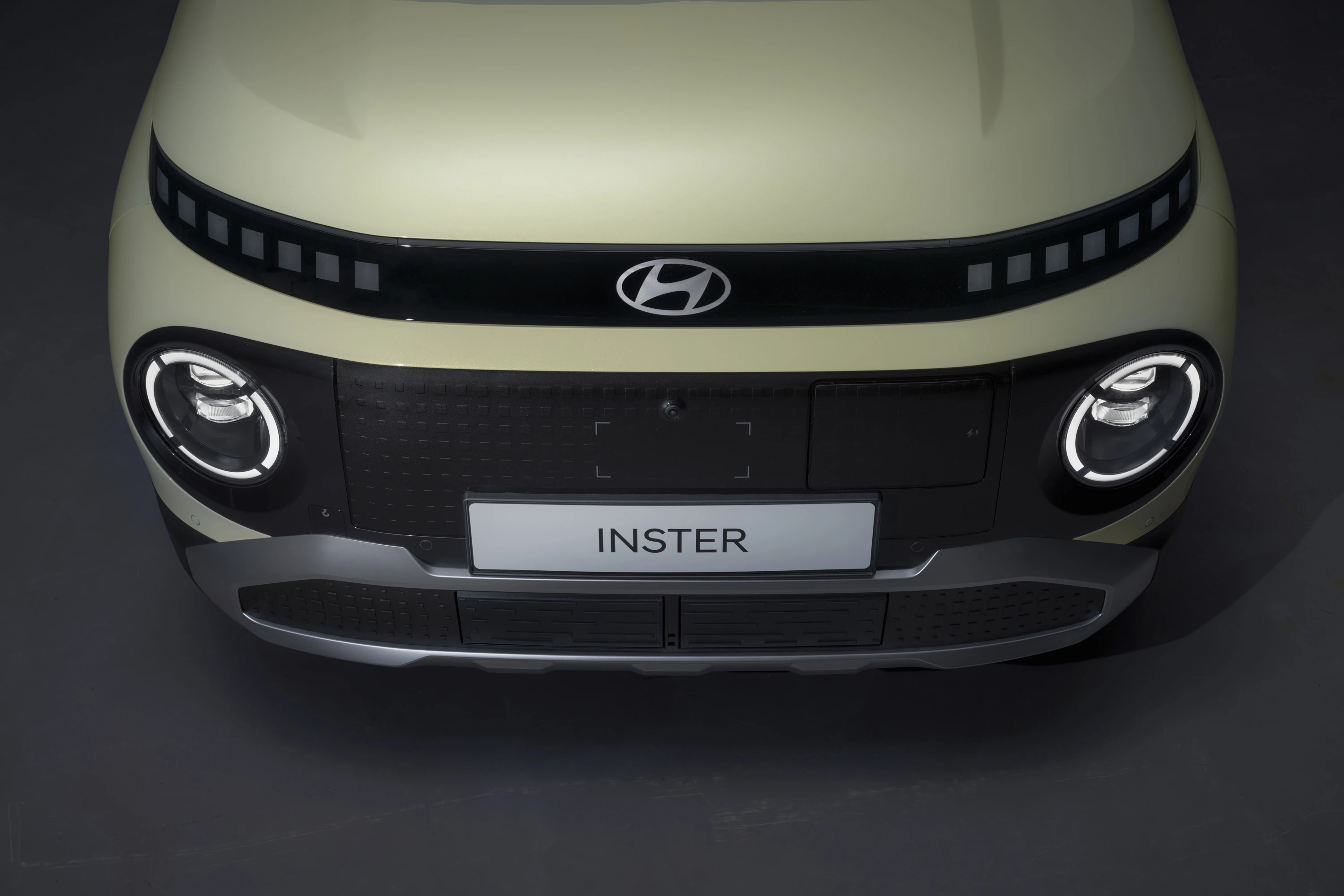 Hyundai INSTER Long Range headlights view
