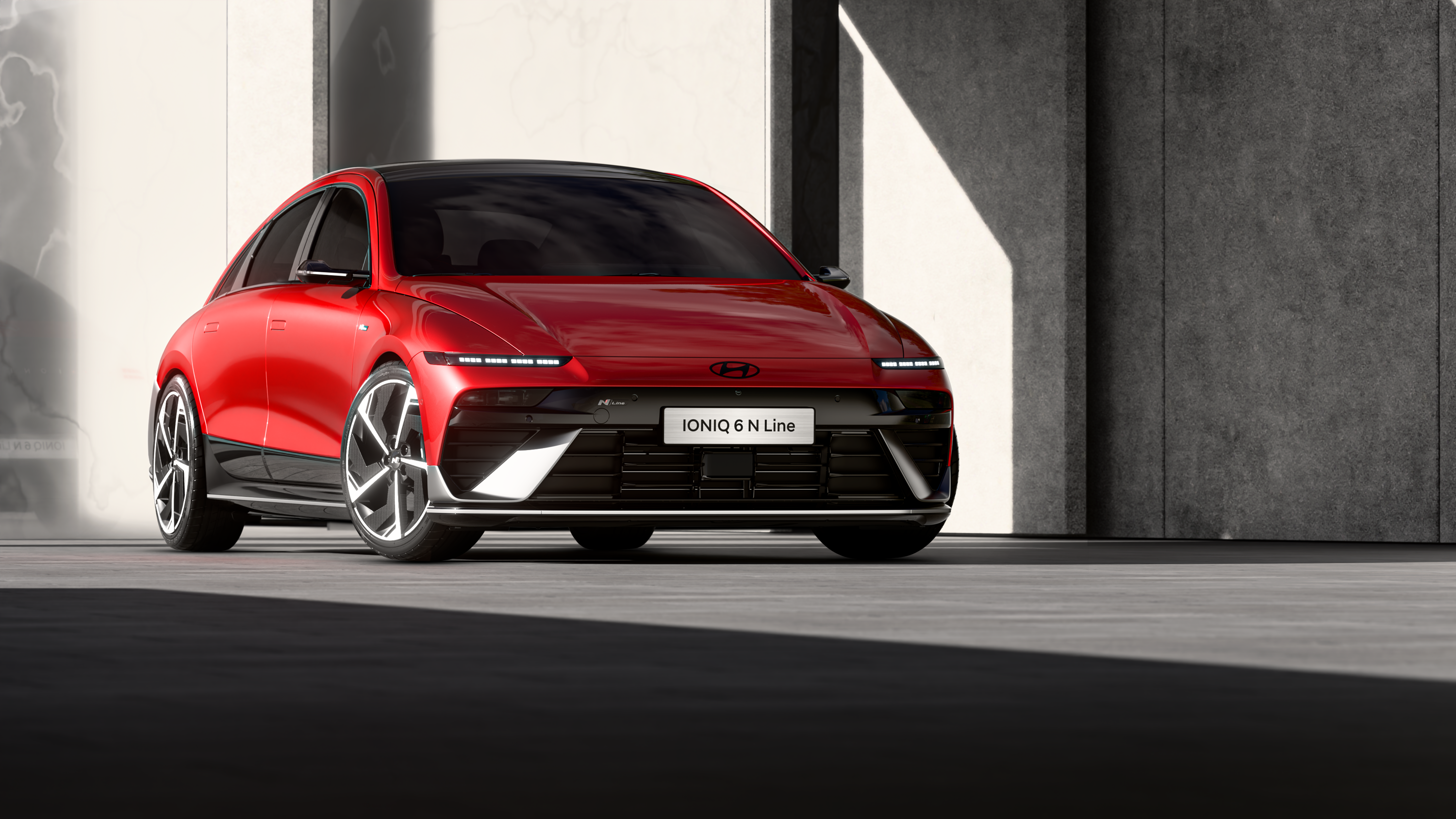 Hyundai Ioniq 6 84 kWh RWD exterior view