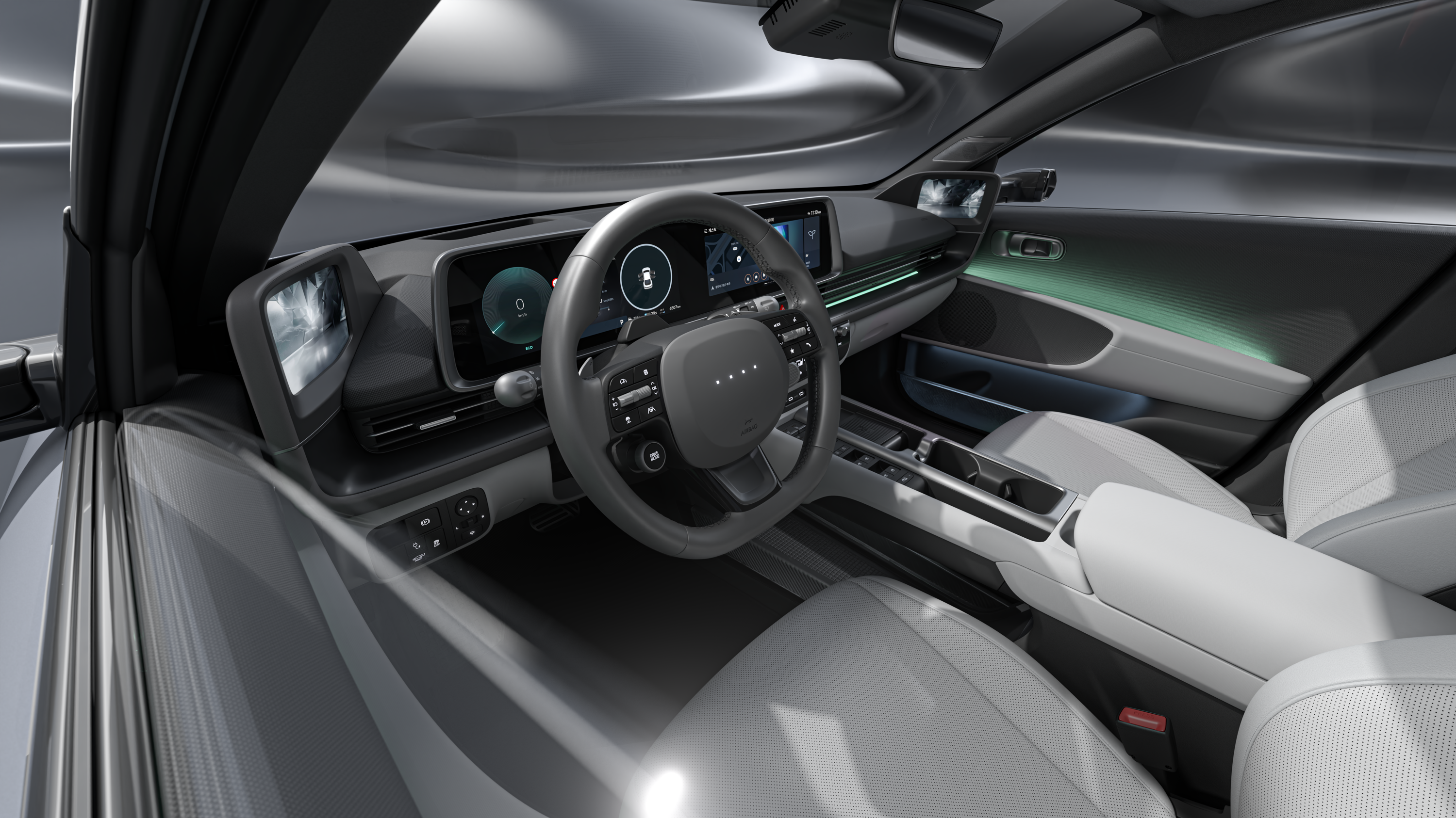 Hyundai Ioniq 6 84 kWh RWD frontseats view