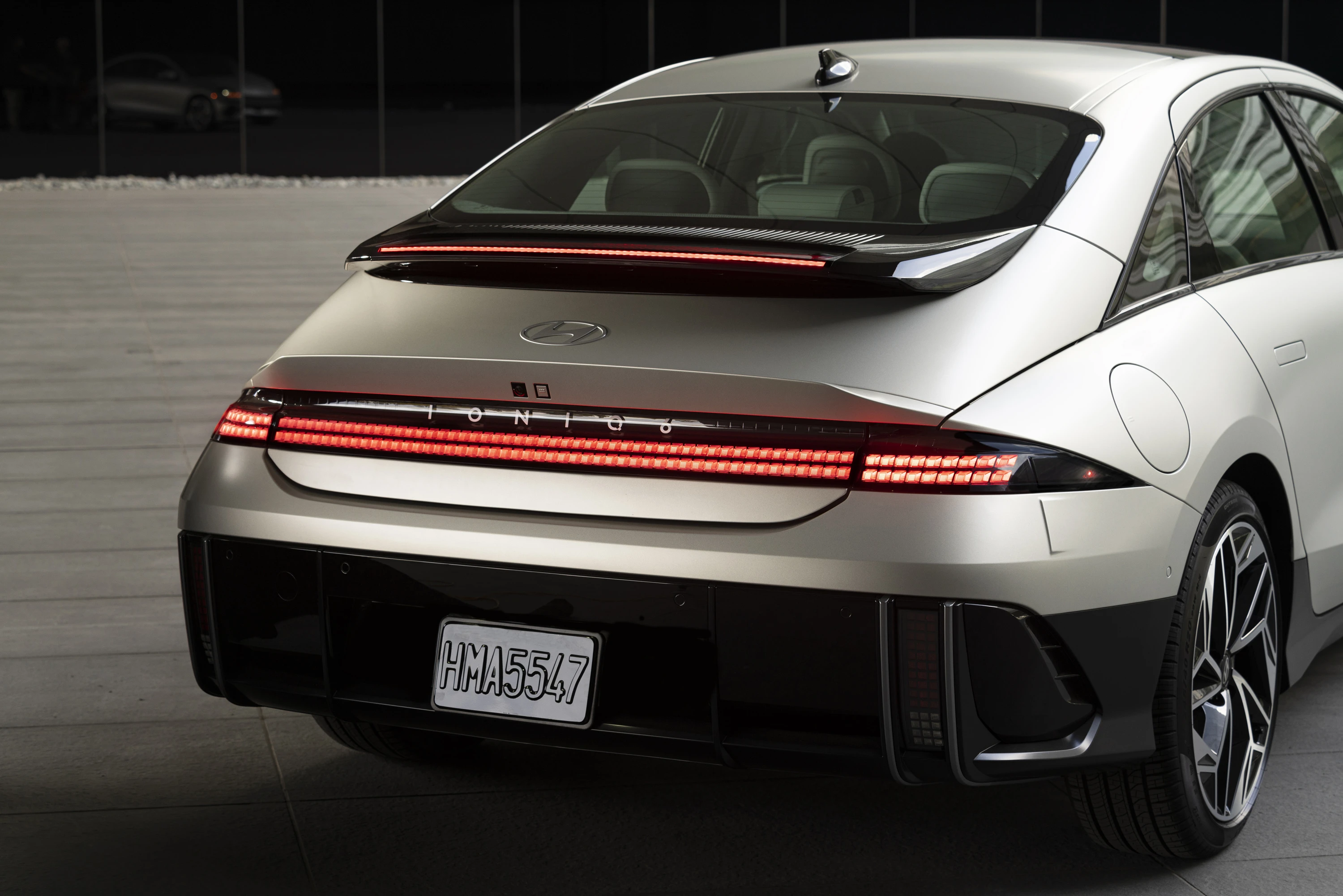 Hyundai Ioniq 6 Long Range RWD rearlights view