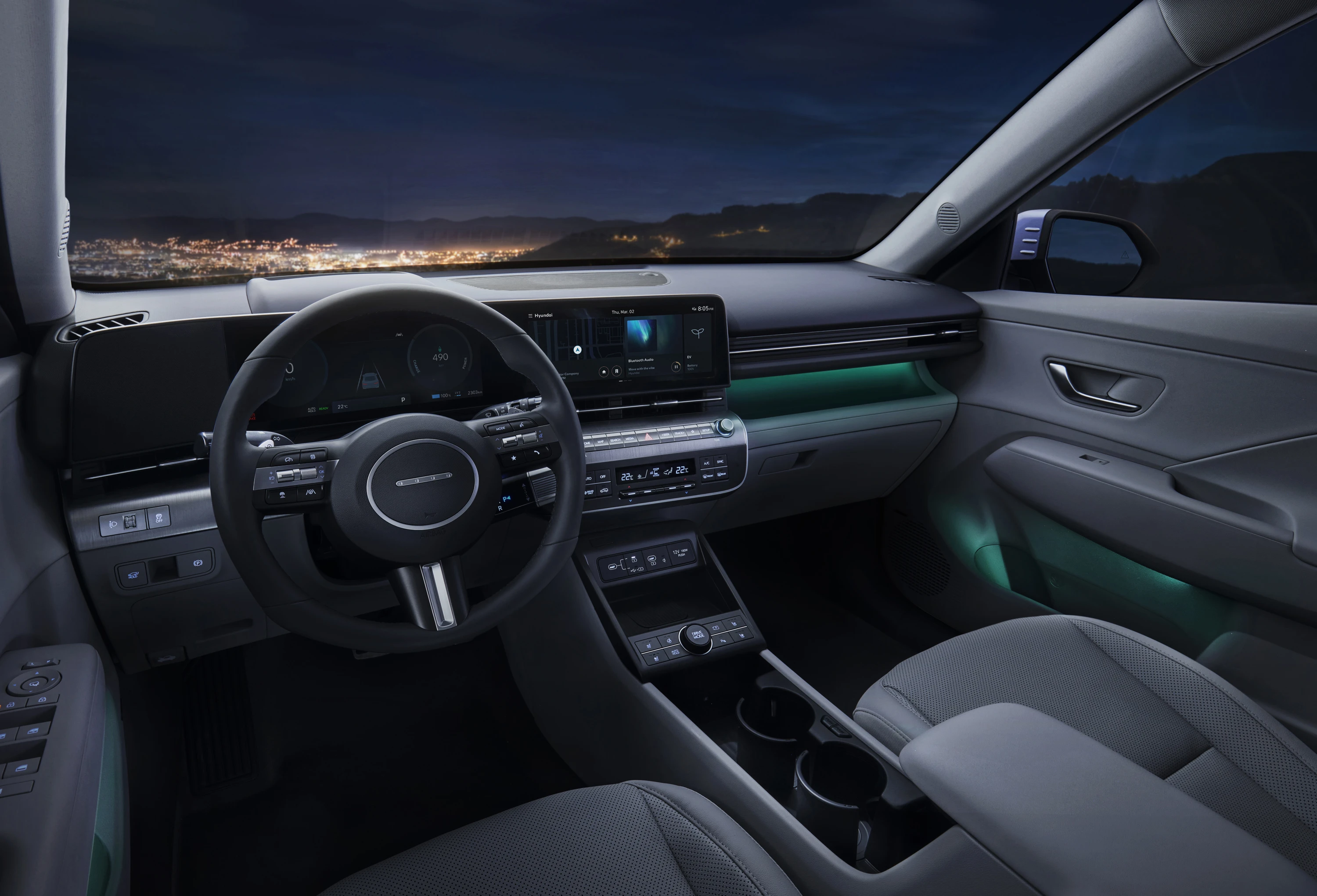 Hyundai Kona Long Range interior view