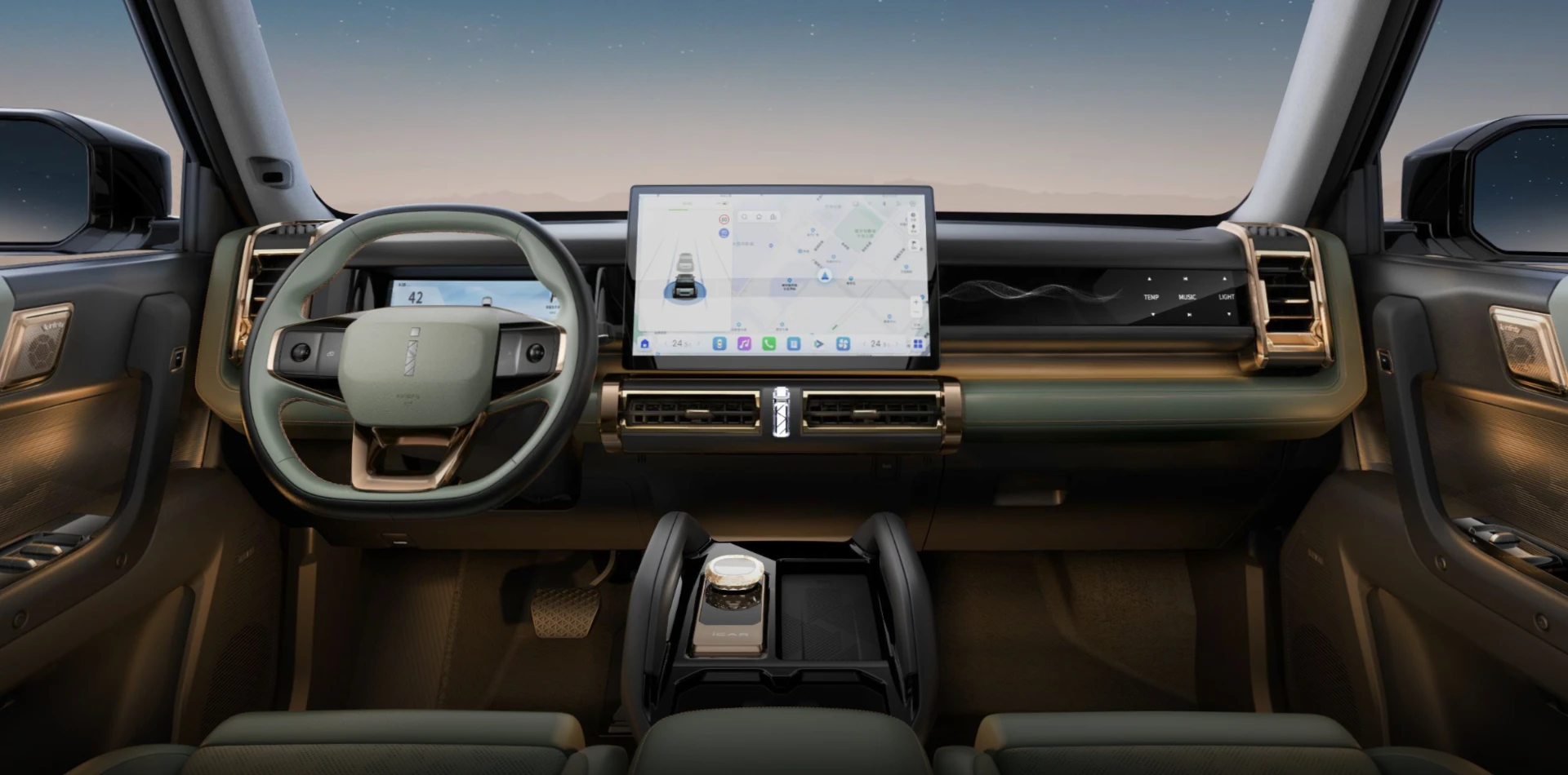 iCar V23 401 RWD screens view