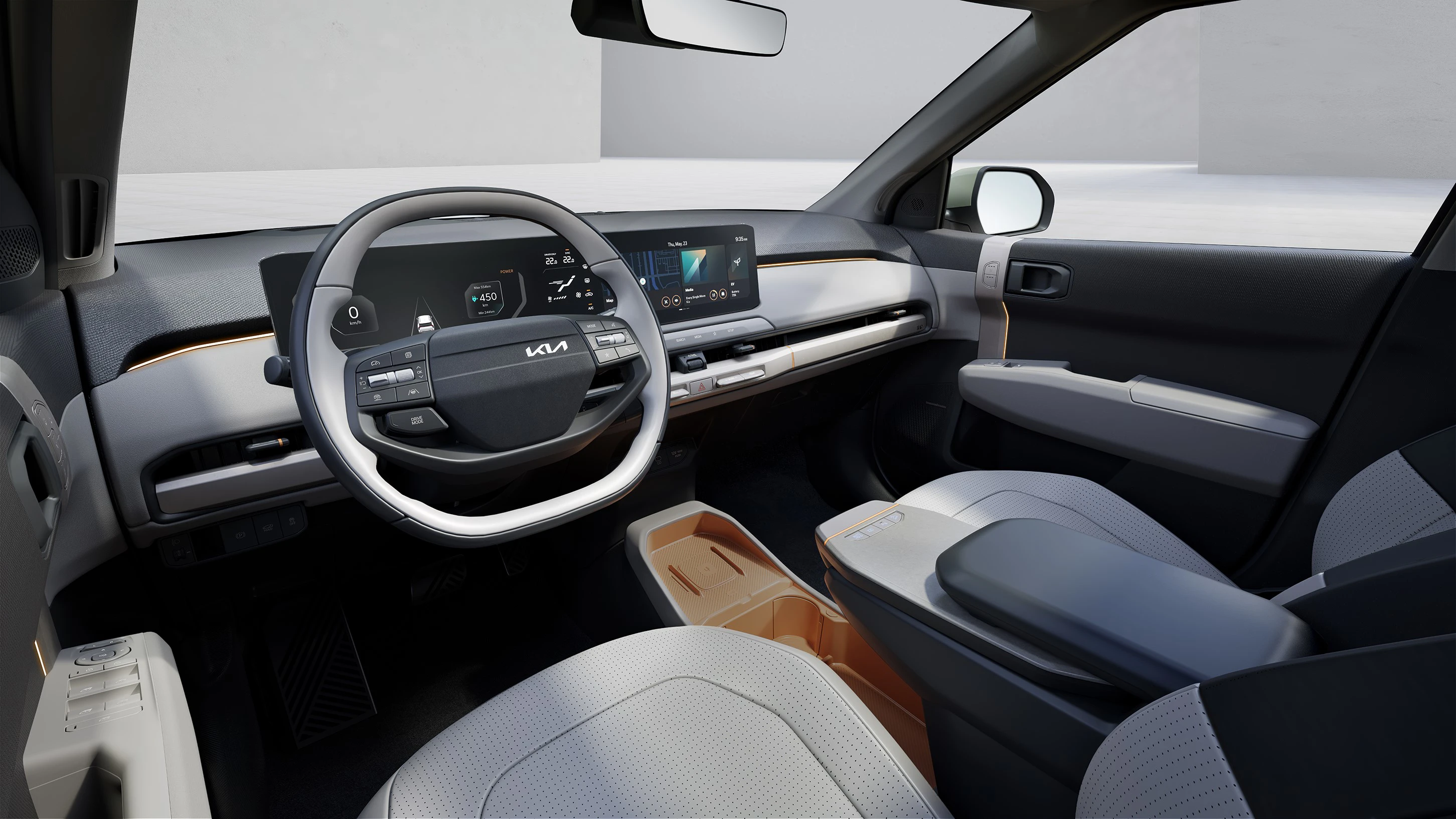 Kia EV3 Long Range AWD screens view