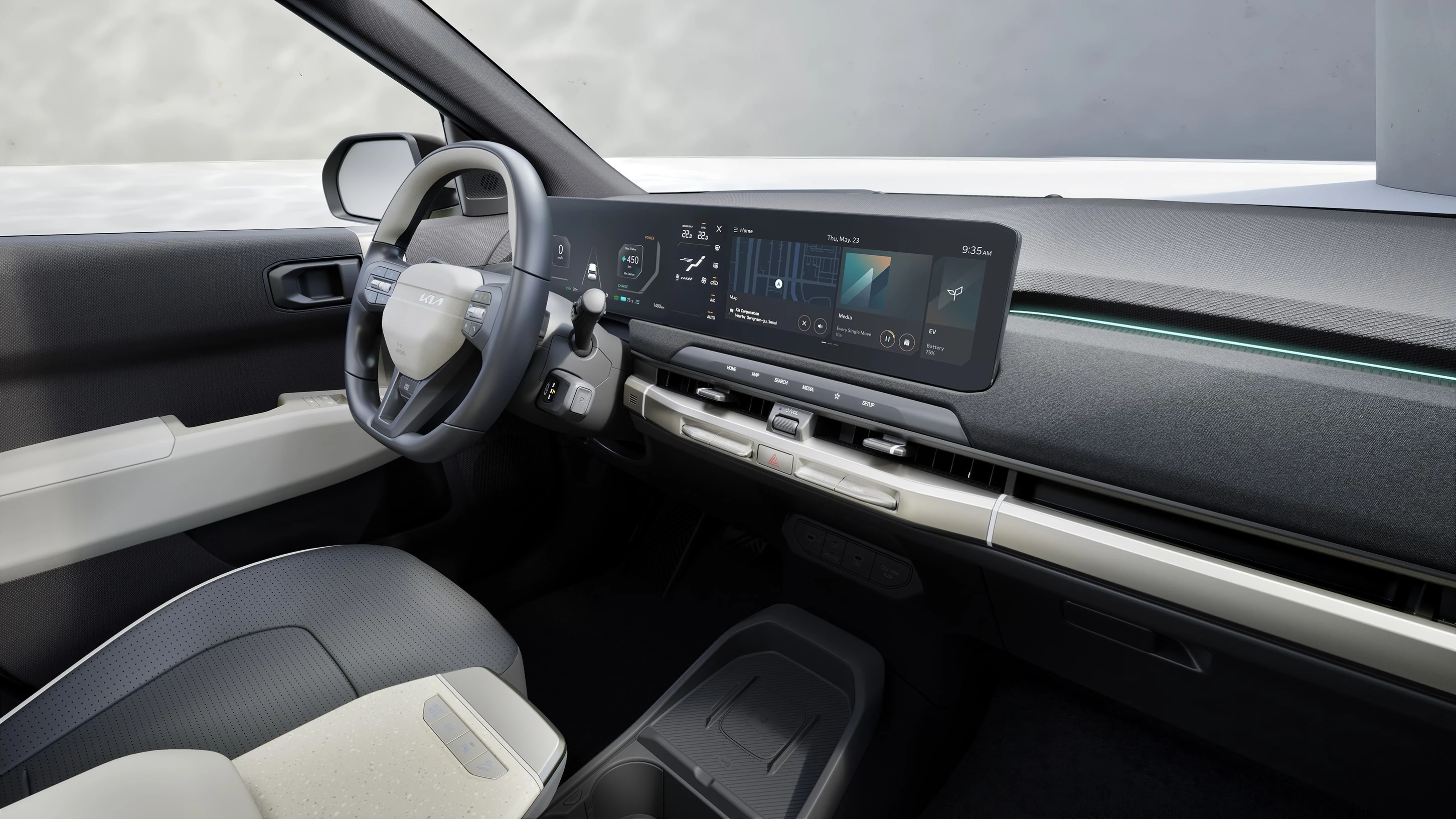 Kia EV3 Long Range AWD screens view