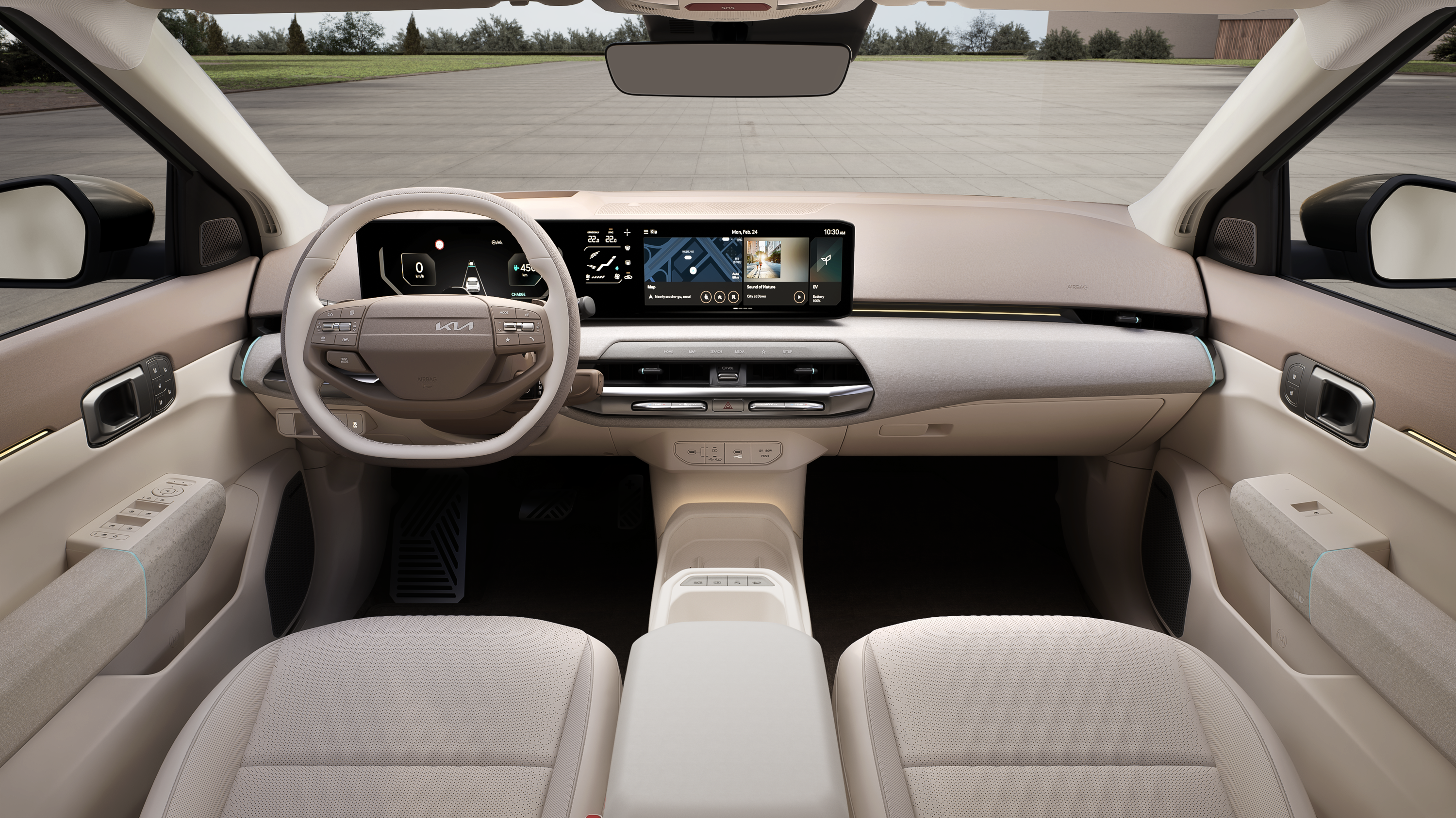 Kia EV4 Hatchback Long Range AWD screens view
