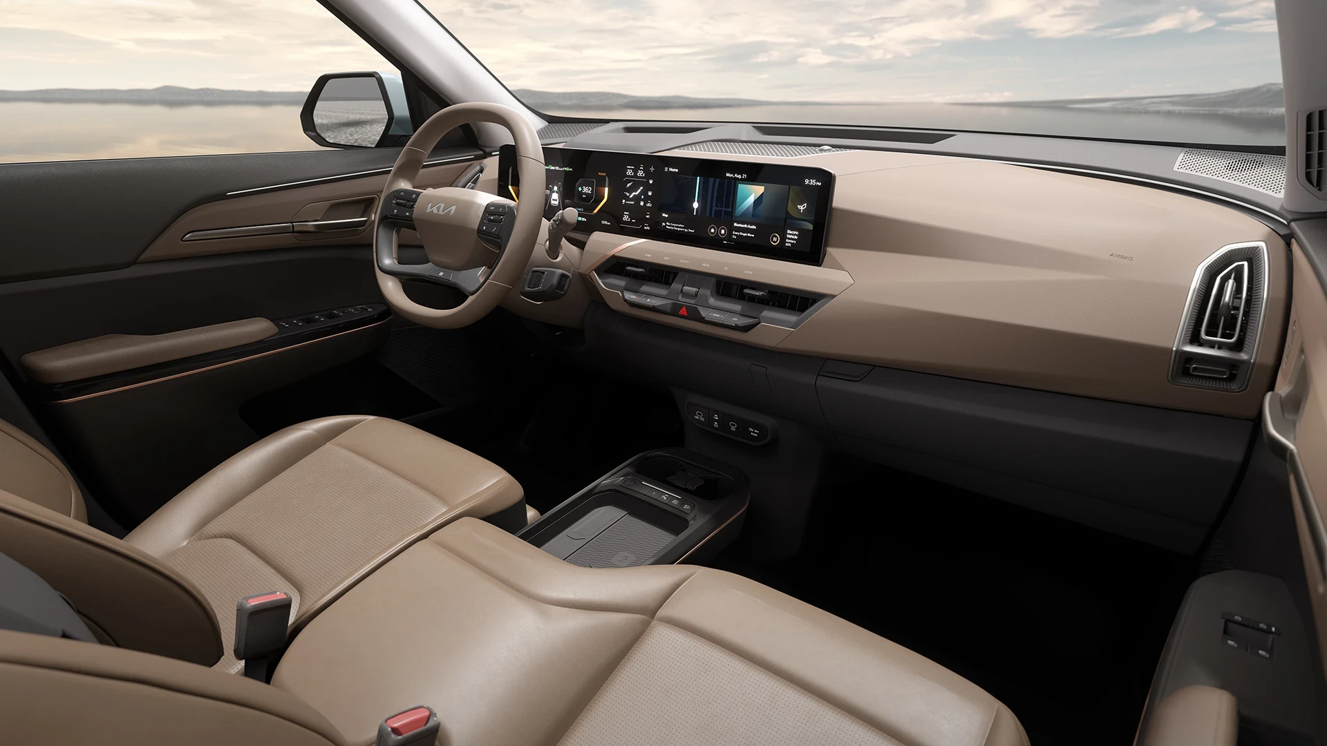 Kia EV5 Long Range AWD screens view