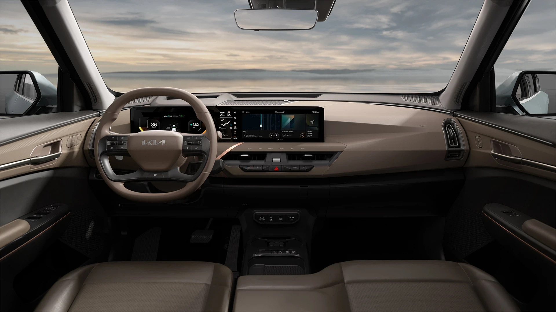 Kia EV5 Standard Range screens view