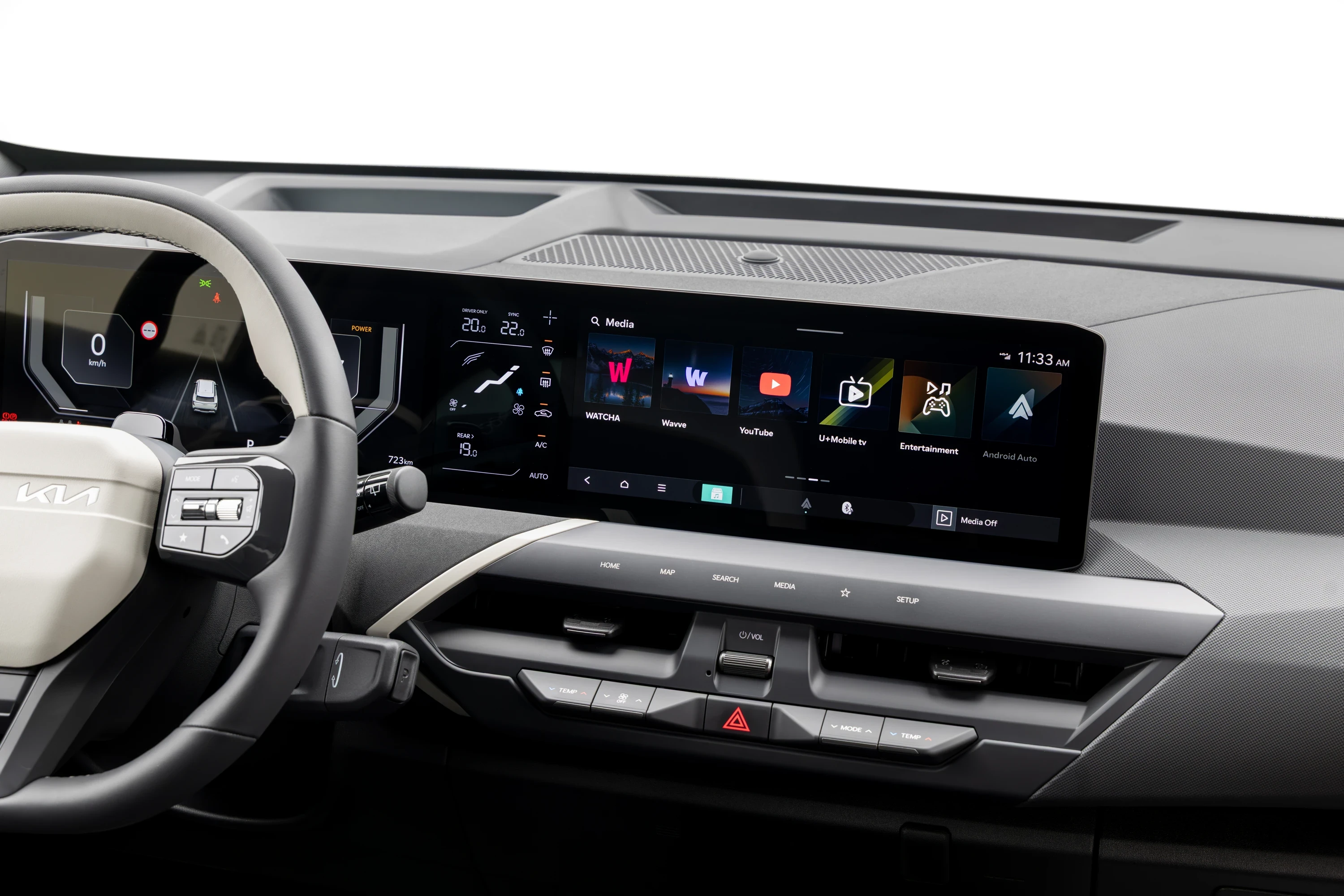 Kia EV5 Standard Range screens view