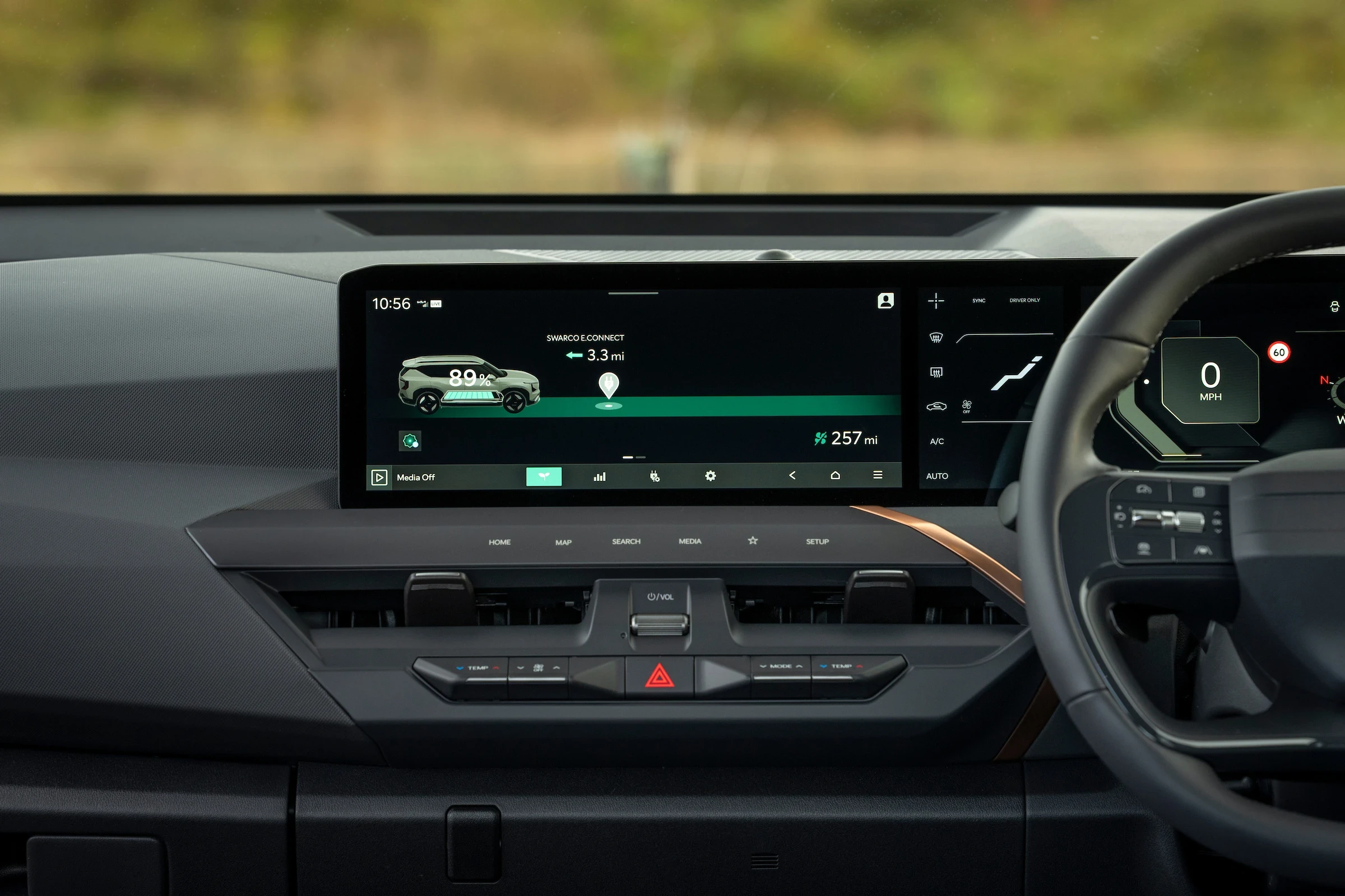 Kia EV5 Standard Range screens view