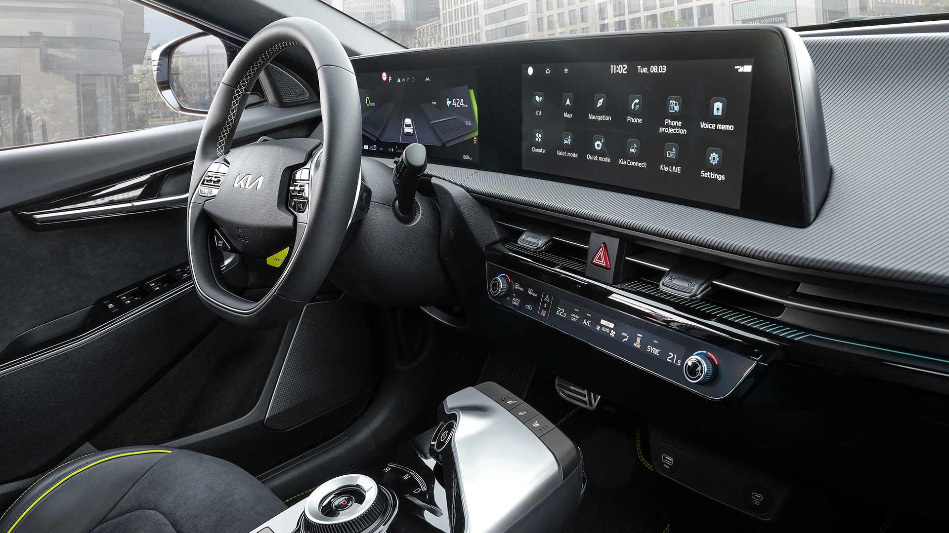 Kia EV6 GT (GEN1) screens view