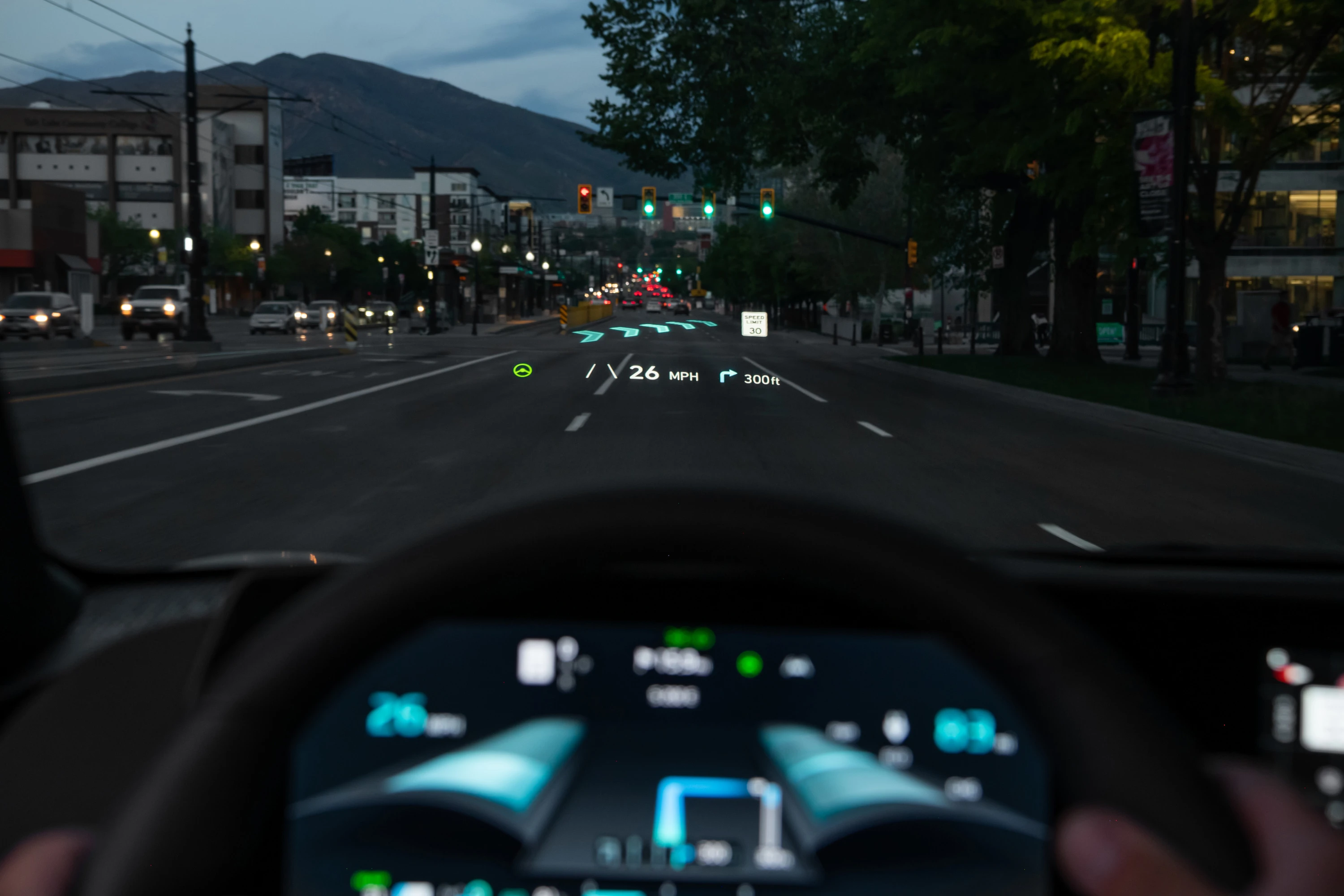 Kia EV6 Long Range 2WD headupdisplay view