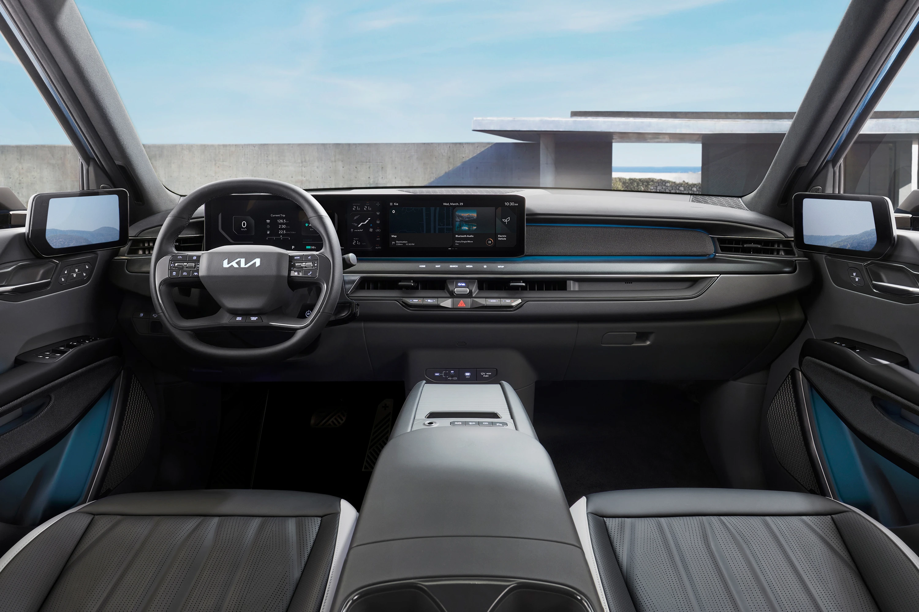 Kia EV9 Long Range AWD screens view
