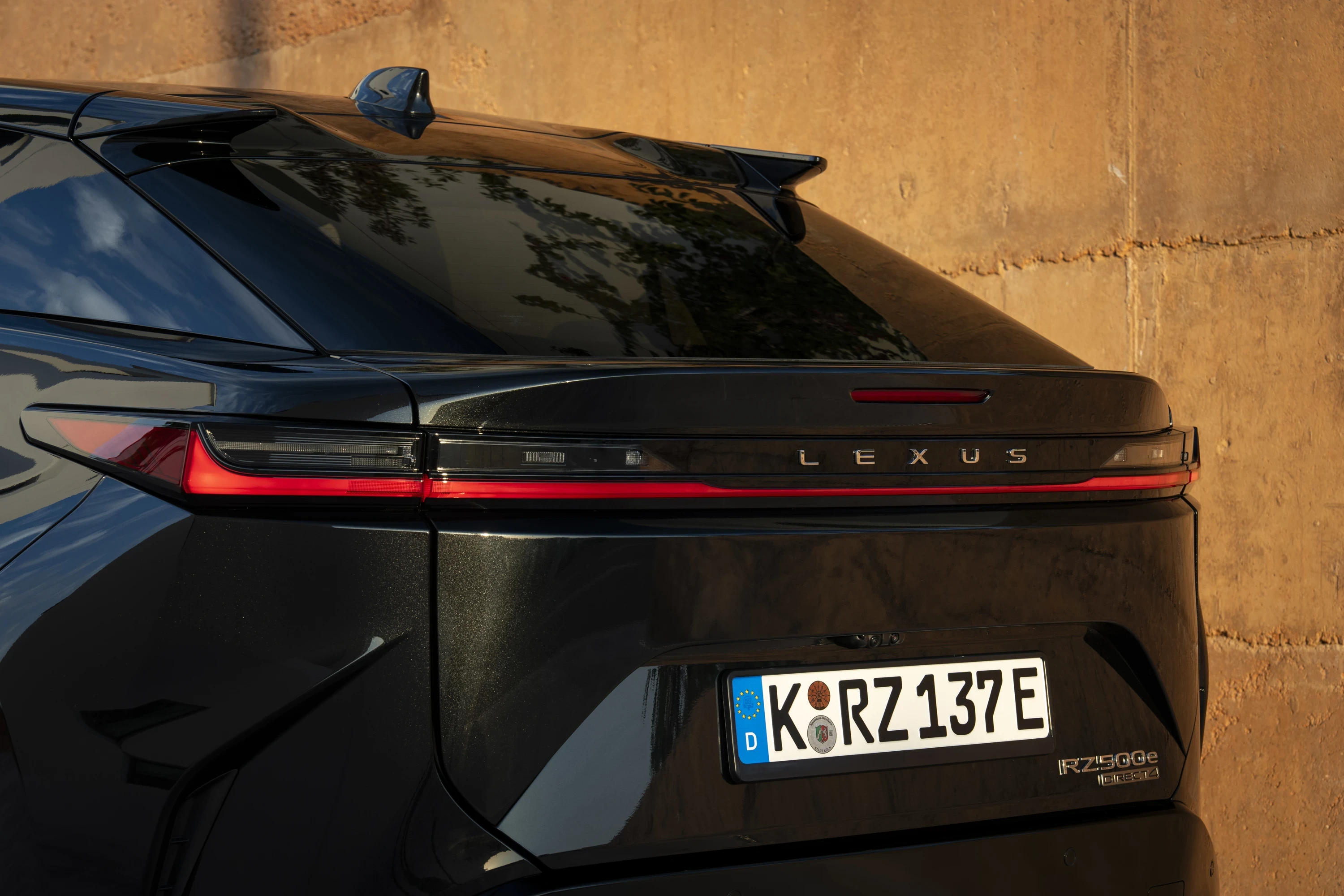 Lexus RZ 500e taillights view
