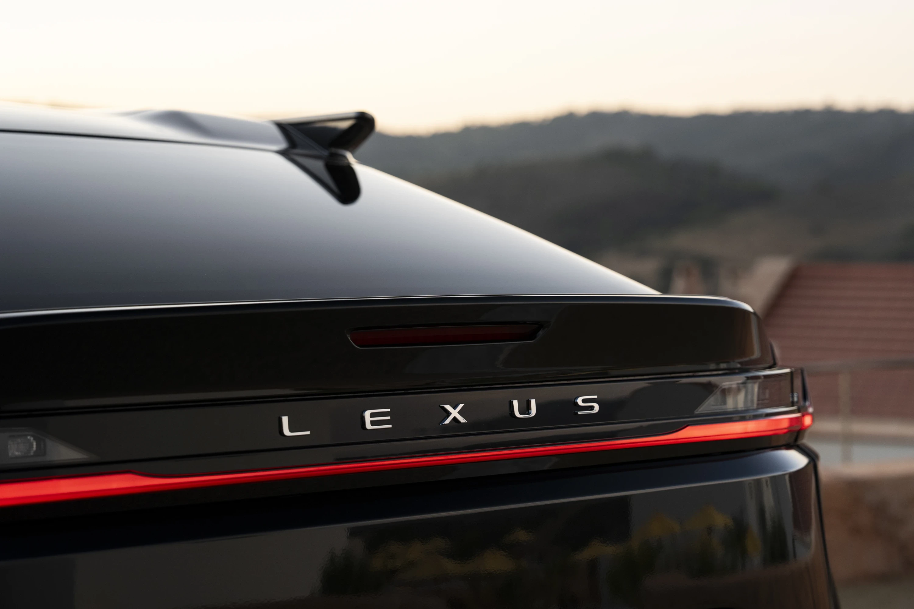 Lexus RZ 500e taillights view