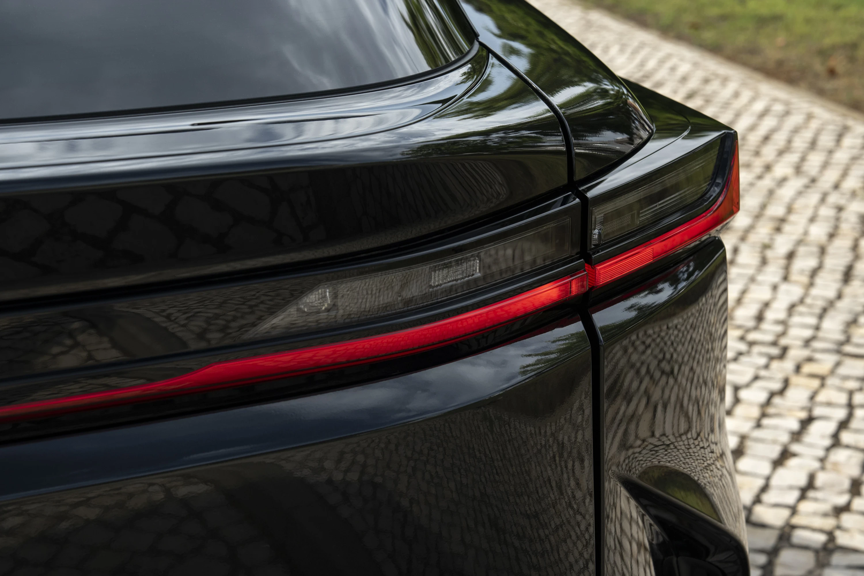 Lexus RZ 500e taillights view