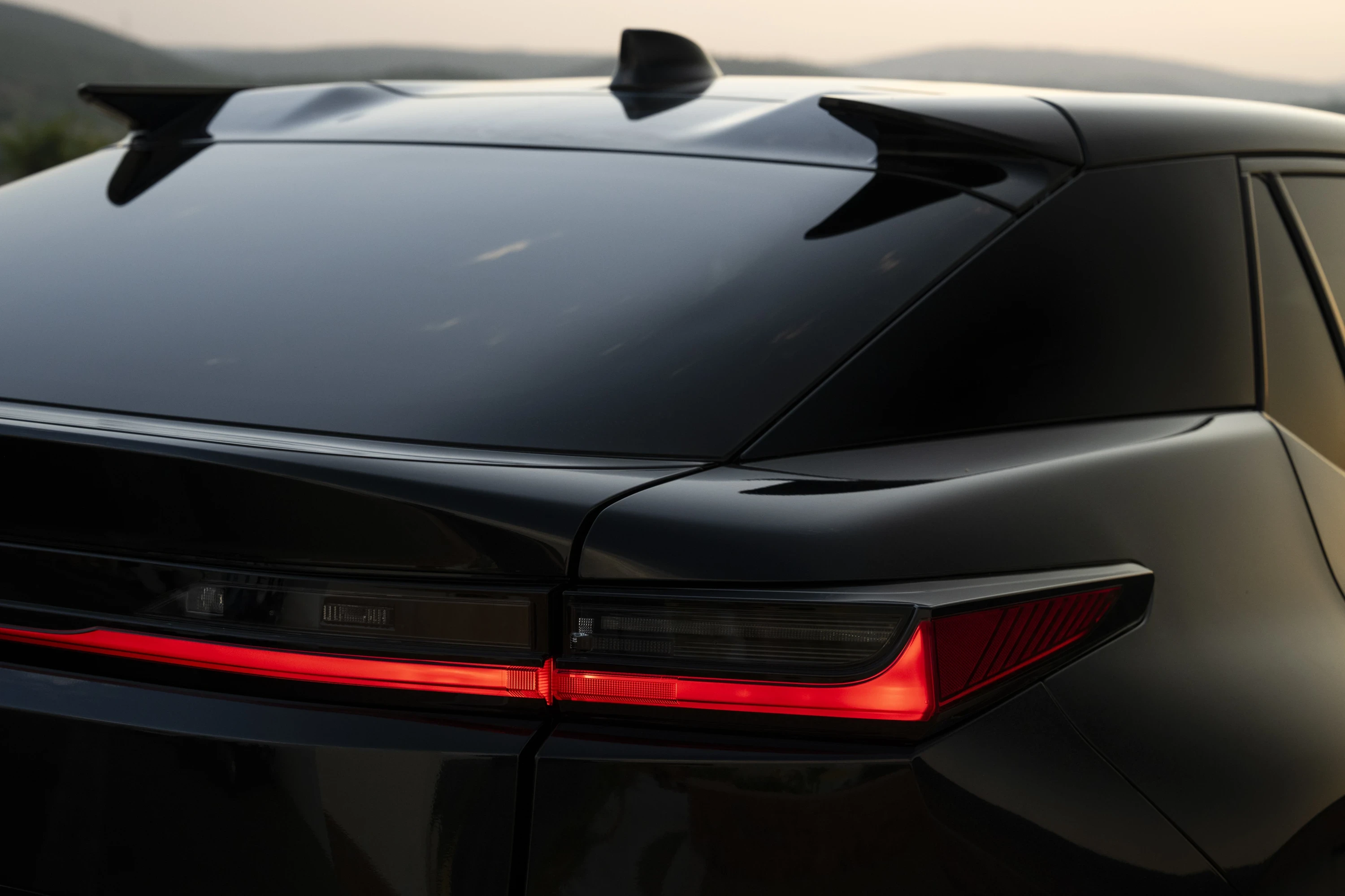 Lexus RZ 500e taillights view
