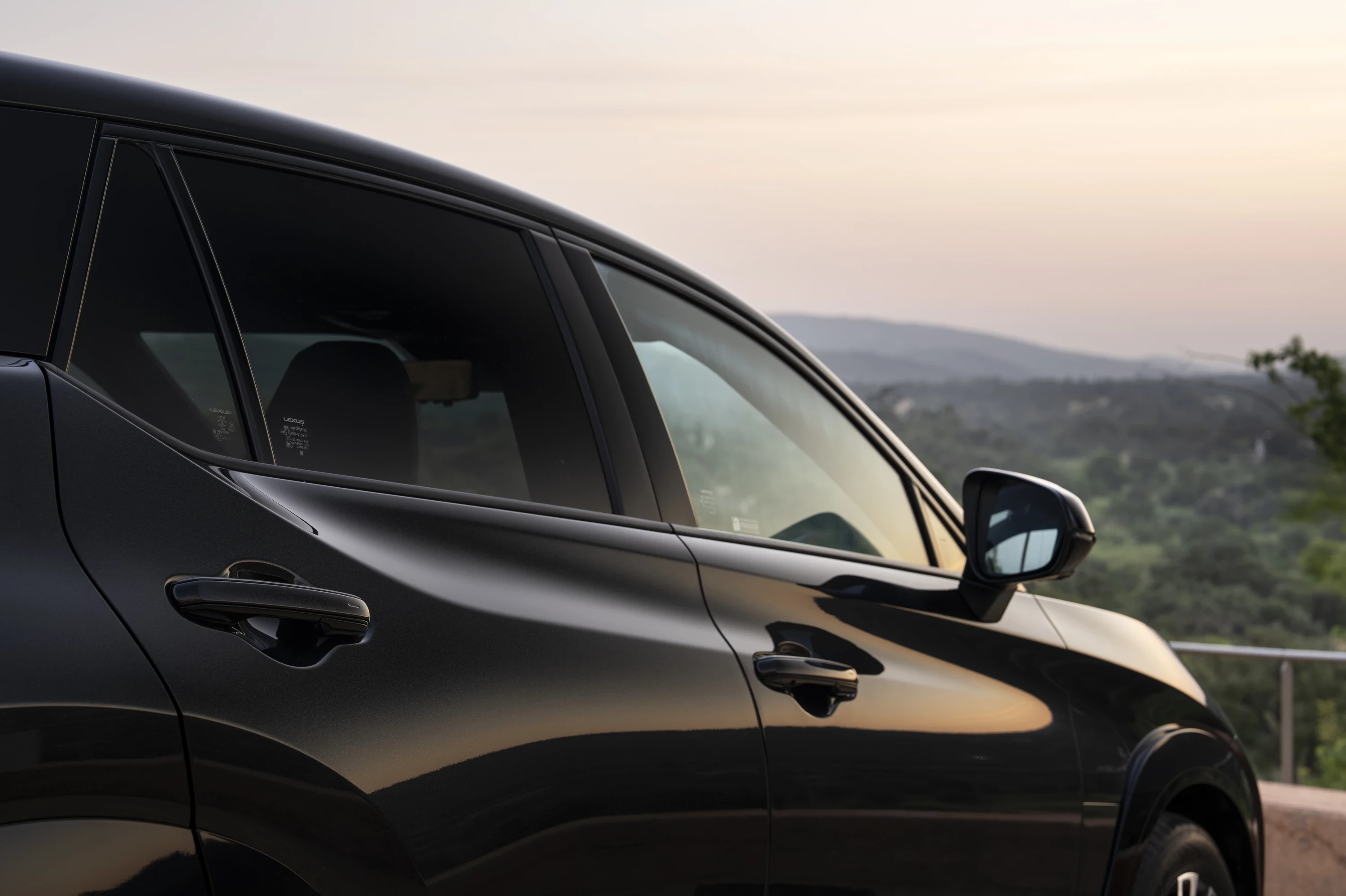 Lexus RZ 500e doorhandle view