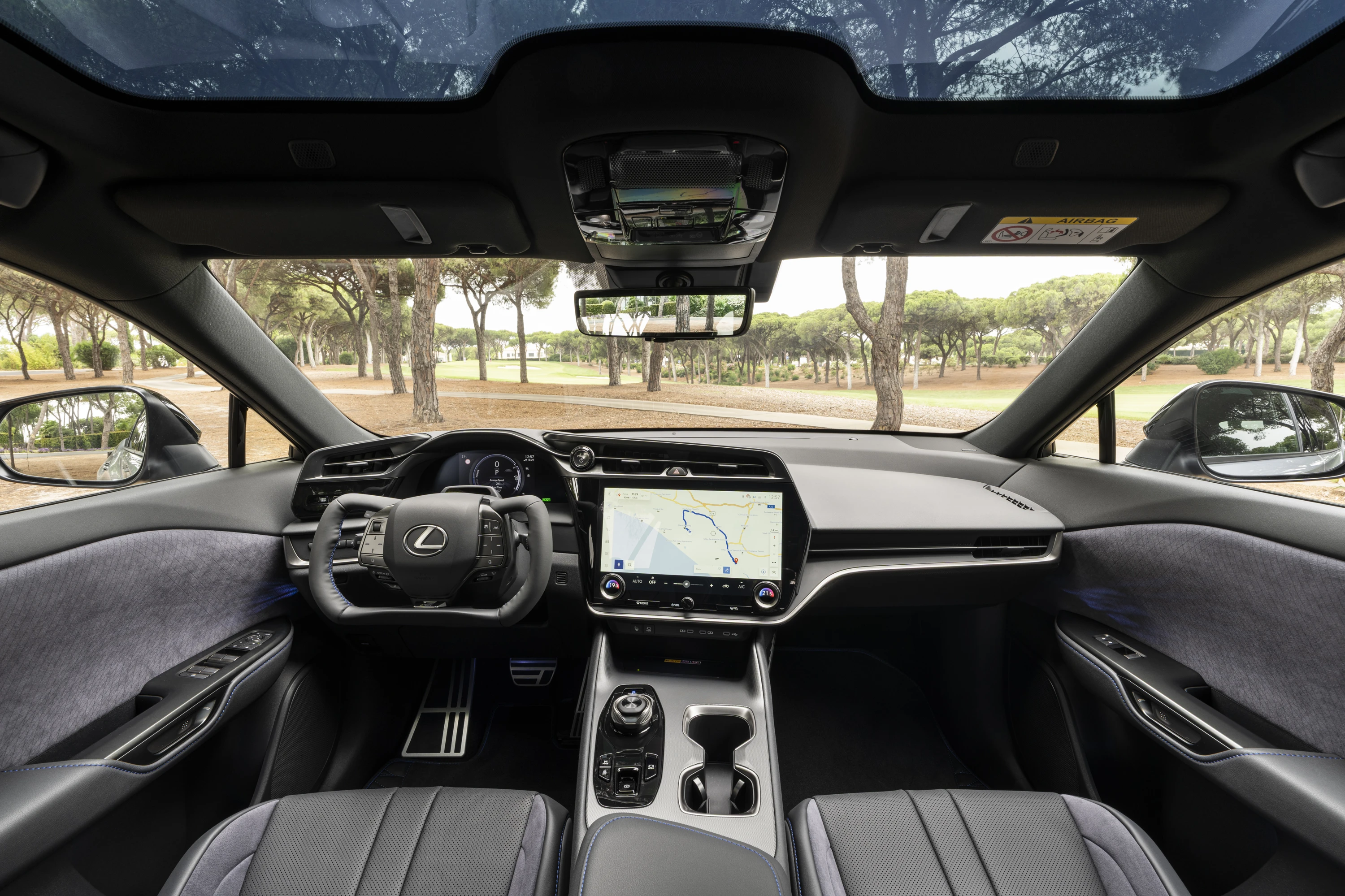 Lexus RZ 550e F Sport interior view