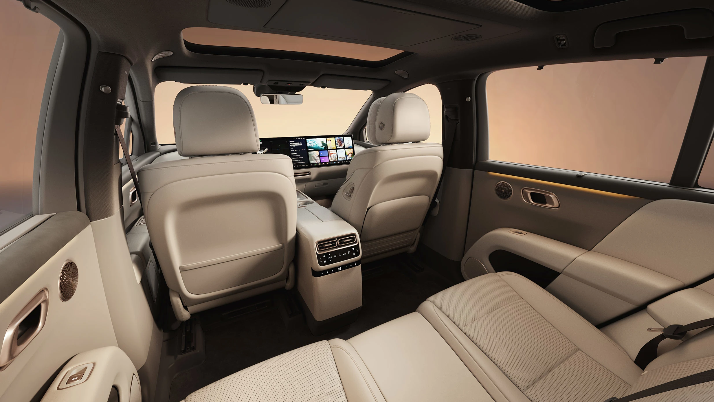 Li Auto i6 87.3 kWh AWD secondrowseats view