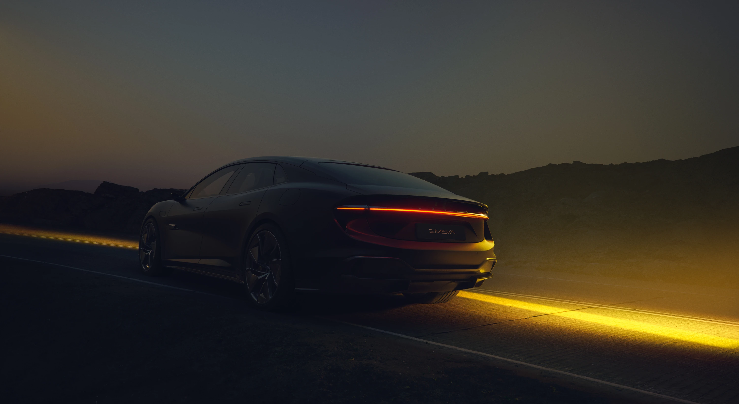Lotus Emeya 600 rearlights view