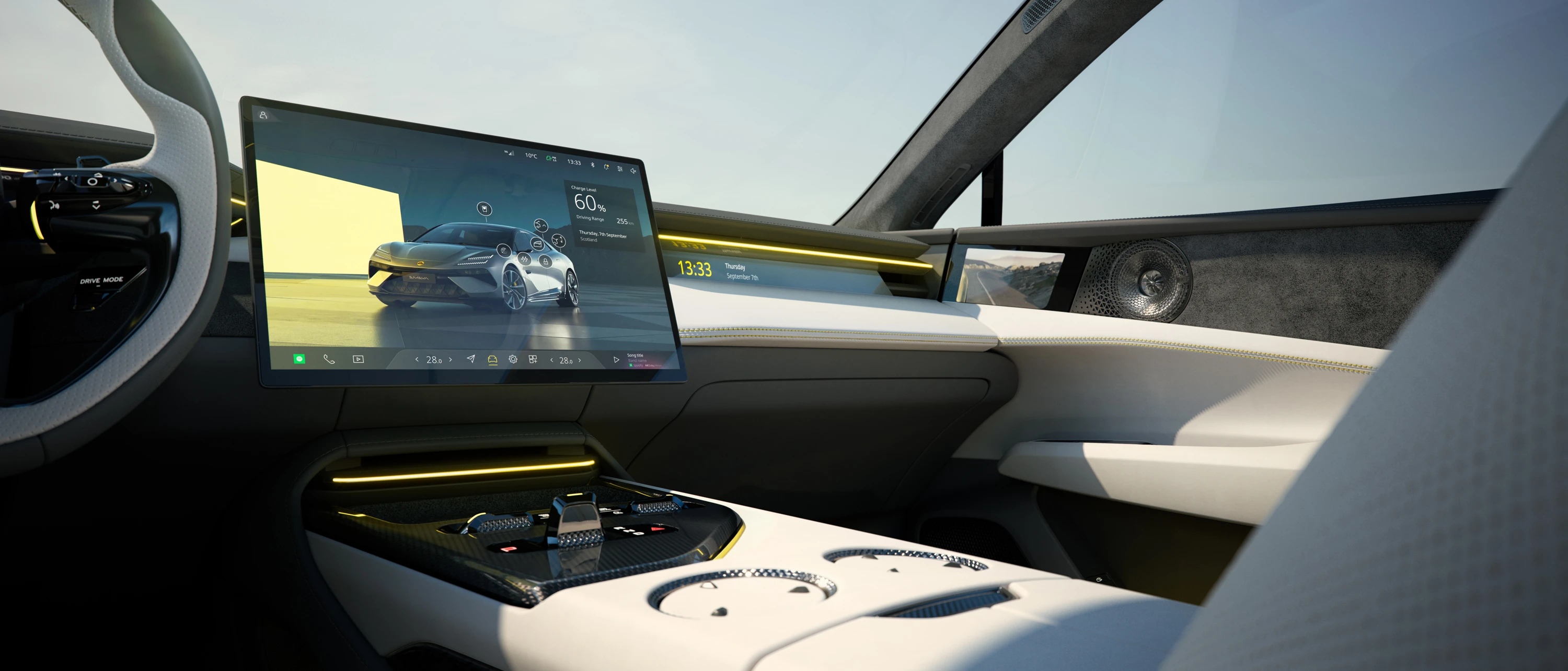 Lotus Emeya 900 screens view