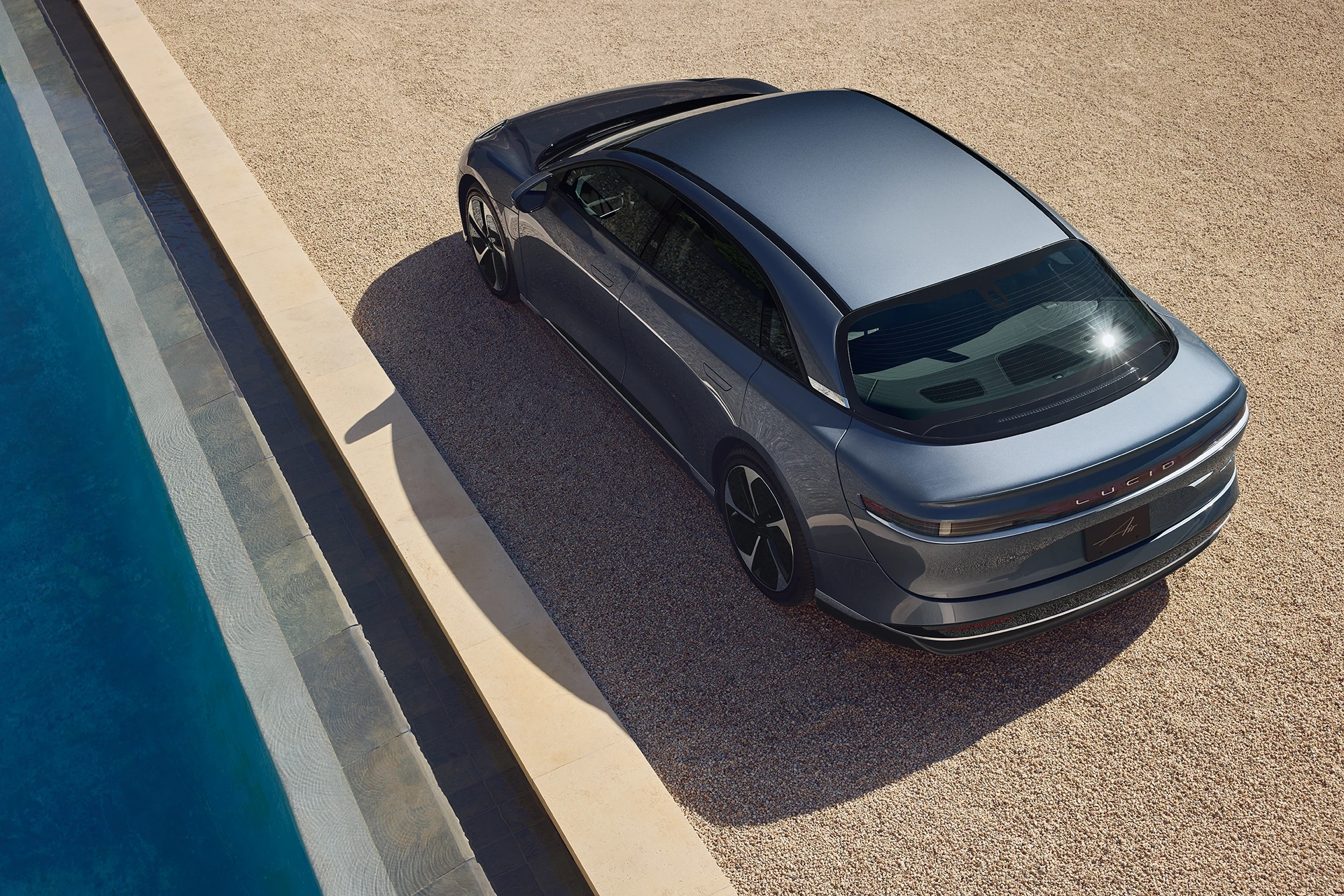 Lucid Air Pure exterior view