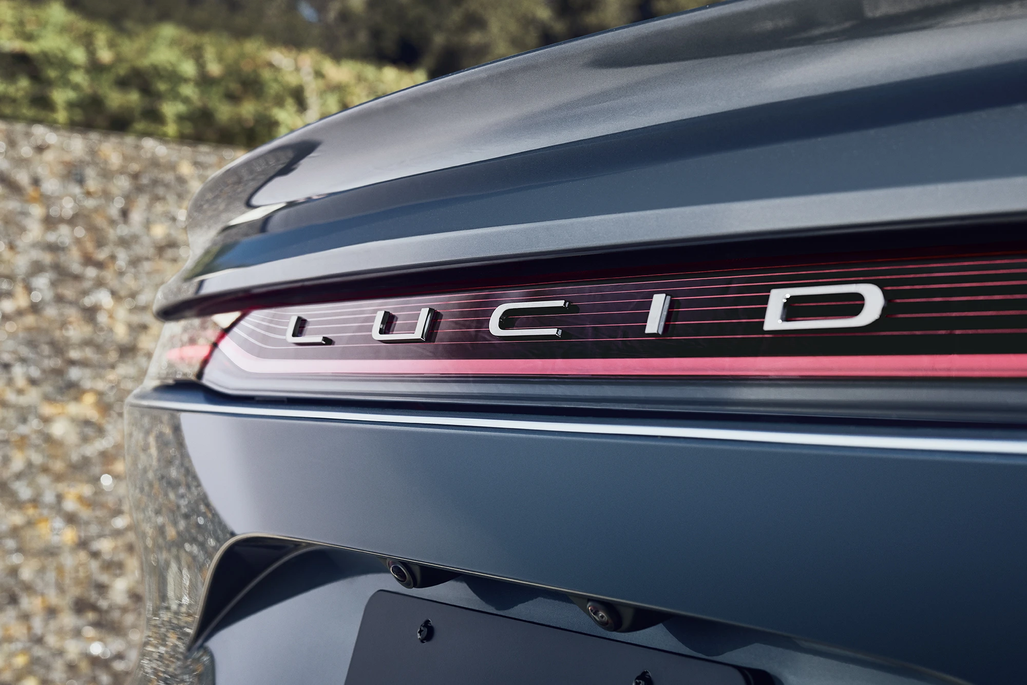 Lucid Air Touring rearlights view