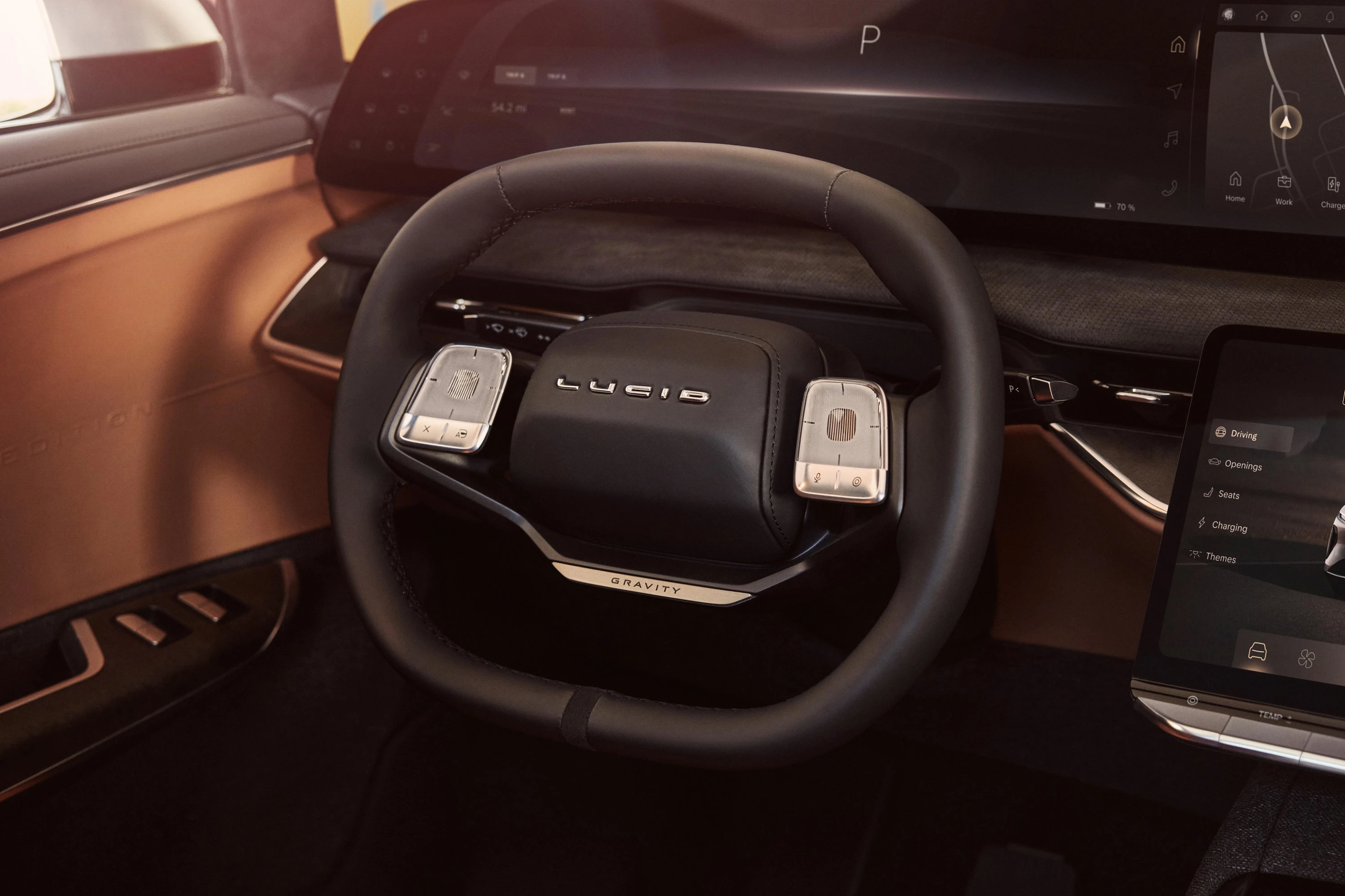 Lucid Gravity Dream Edition interior view