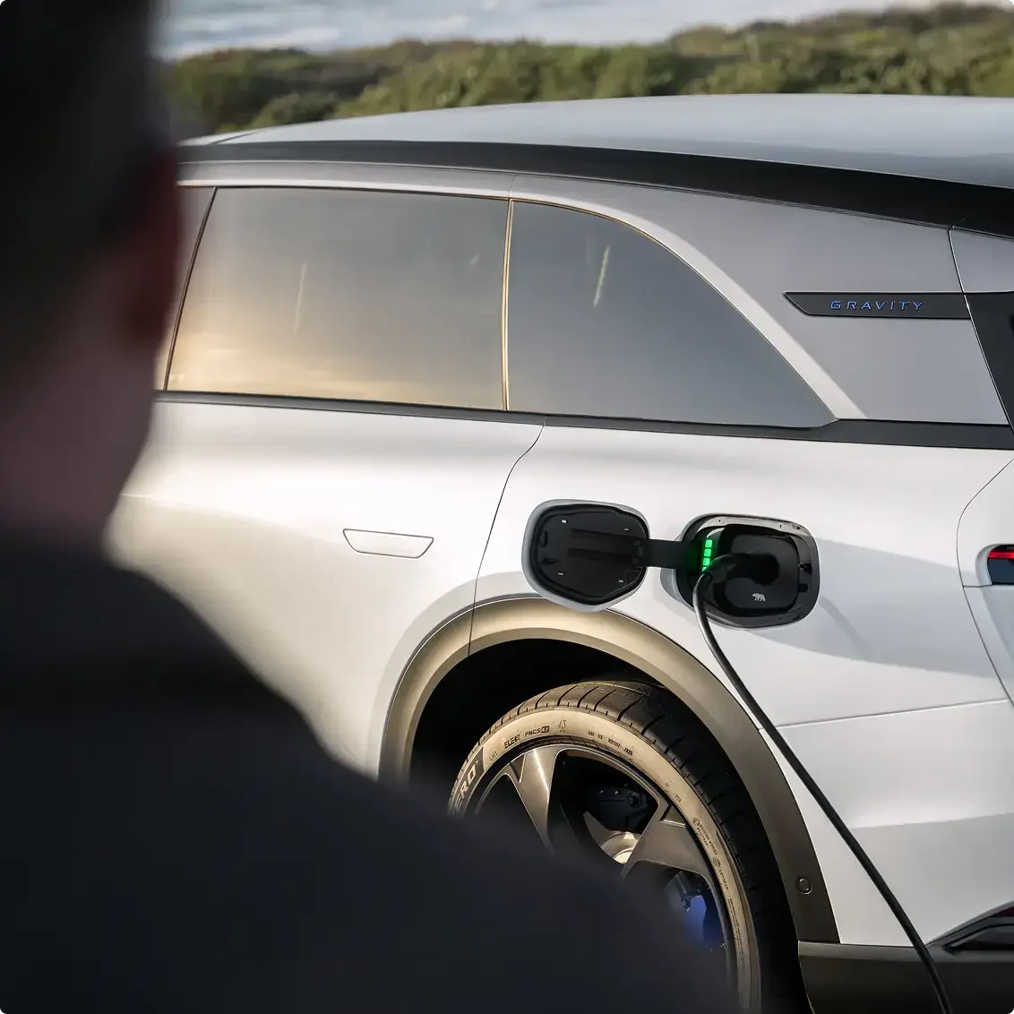 Lucid Gravity GT-S chargport view