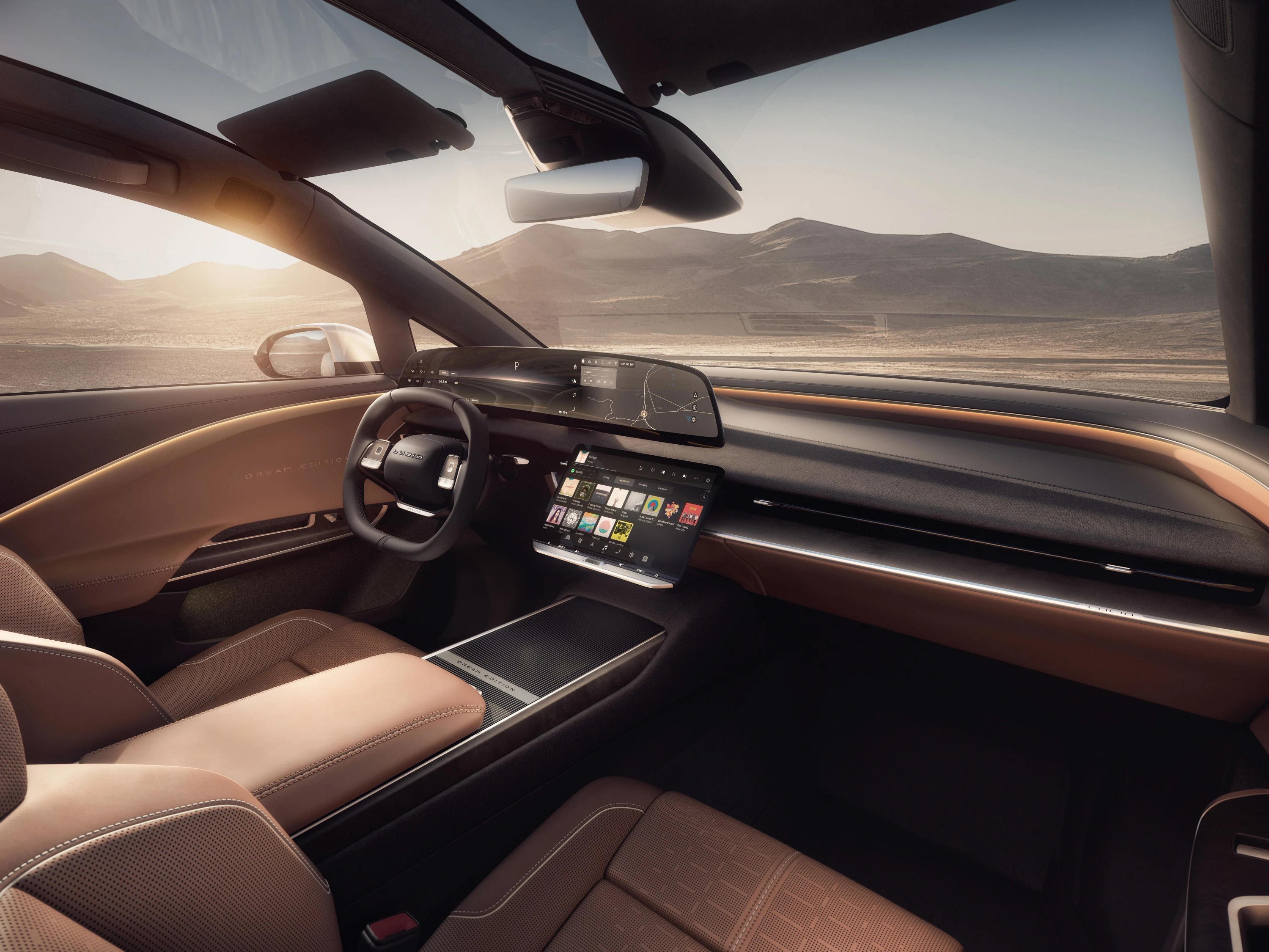 Lucid Gravity Touring interior view