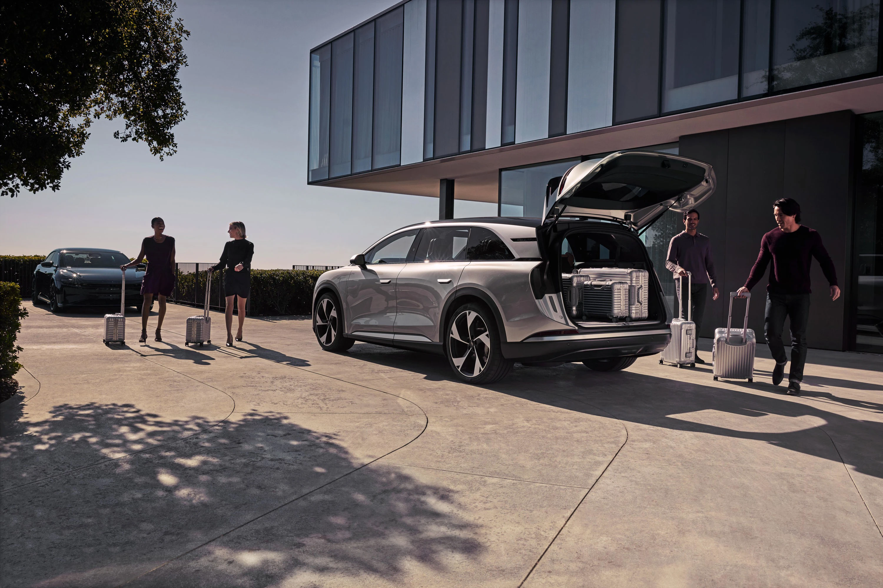 Lucid Gravity Touring trunk view