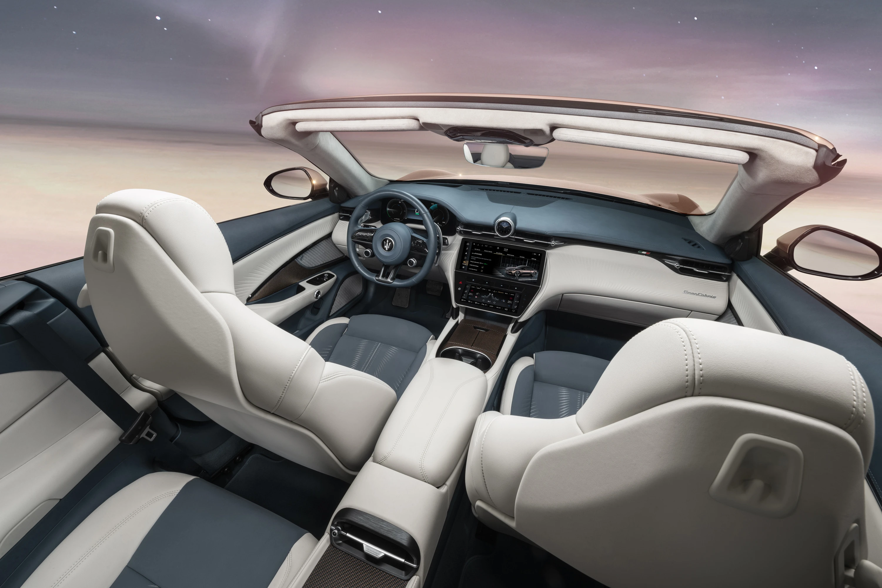 Maserati GranCabrio Folgore interior view