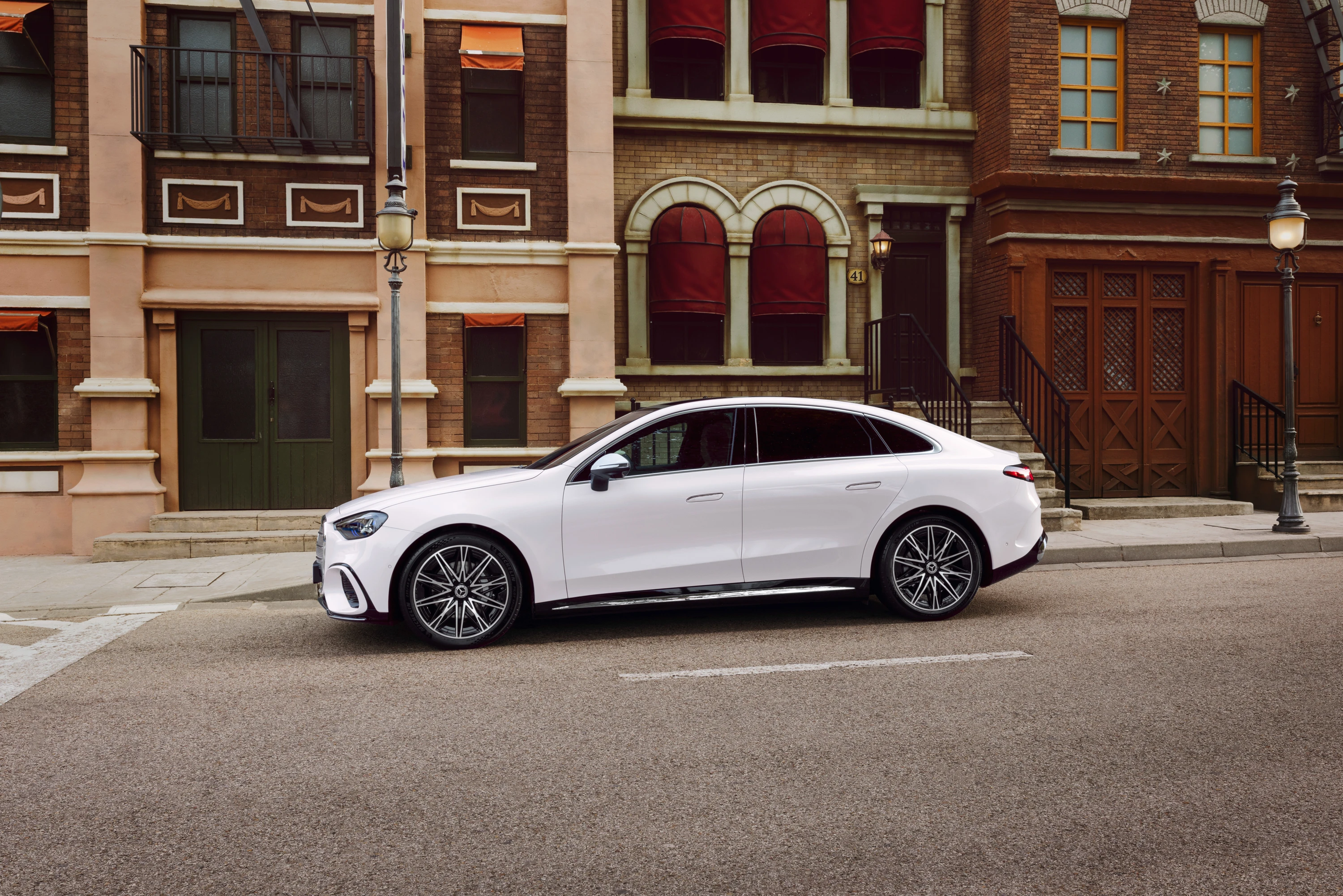 Mercedes C 400 4MATIC electric exterior view